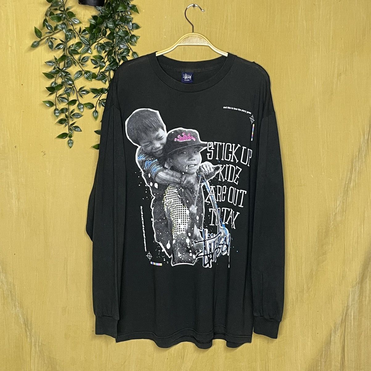 Stussy Vintage Stussy Stick Up Kidz Are Out To Tax Size US L / EU 52-54 / 3 - 1 Thumbnail