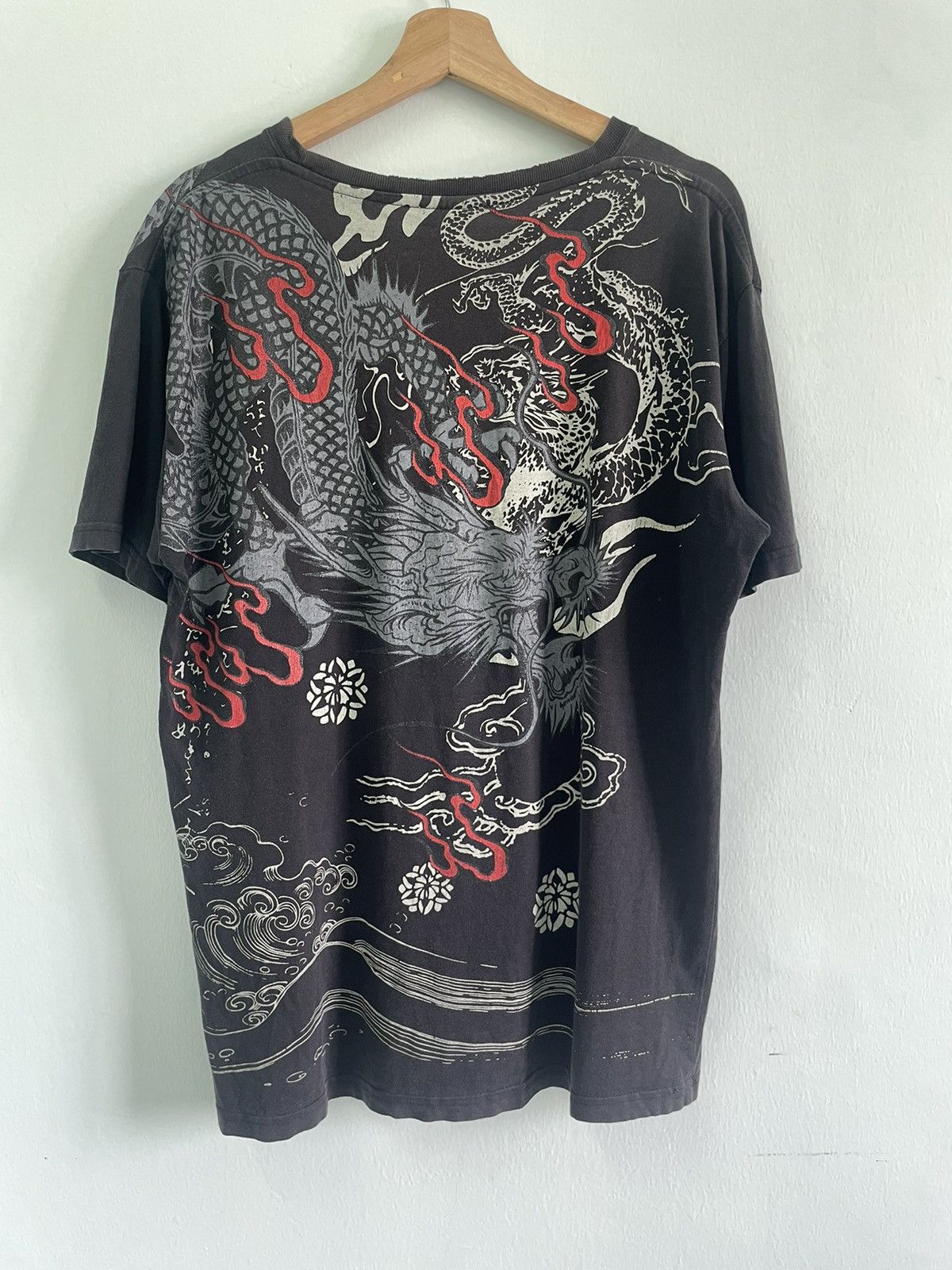 Japanese Brand × Vintage Vintage Overprint Dragon Sukajan Tshirt Size US L / EU 52-54 / 3 - 2 Thumbnail