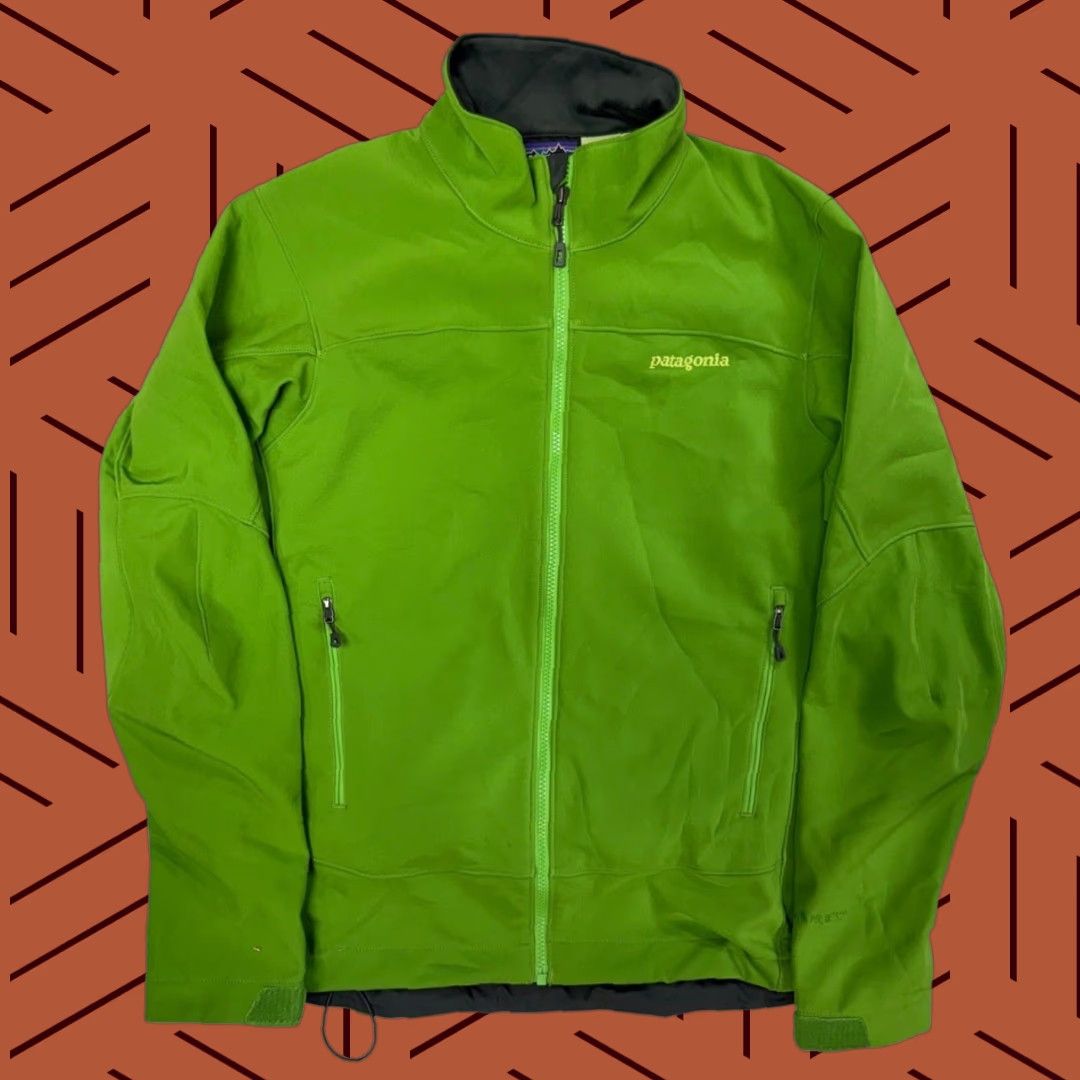 Patagonia Patagonia Adze Jacket Womens Large Green Soft Shell Polartec Windbloc Jacket Womens Large Green Windbloc 1990s Concert/Workwear Inspired Size S / US 4 / IT 40 - 1 Thumbnail