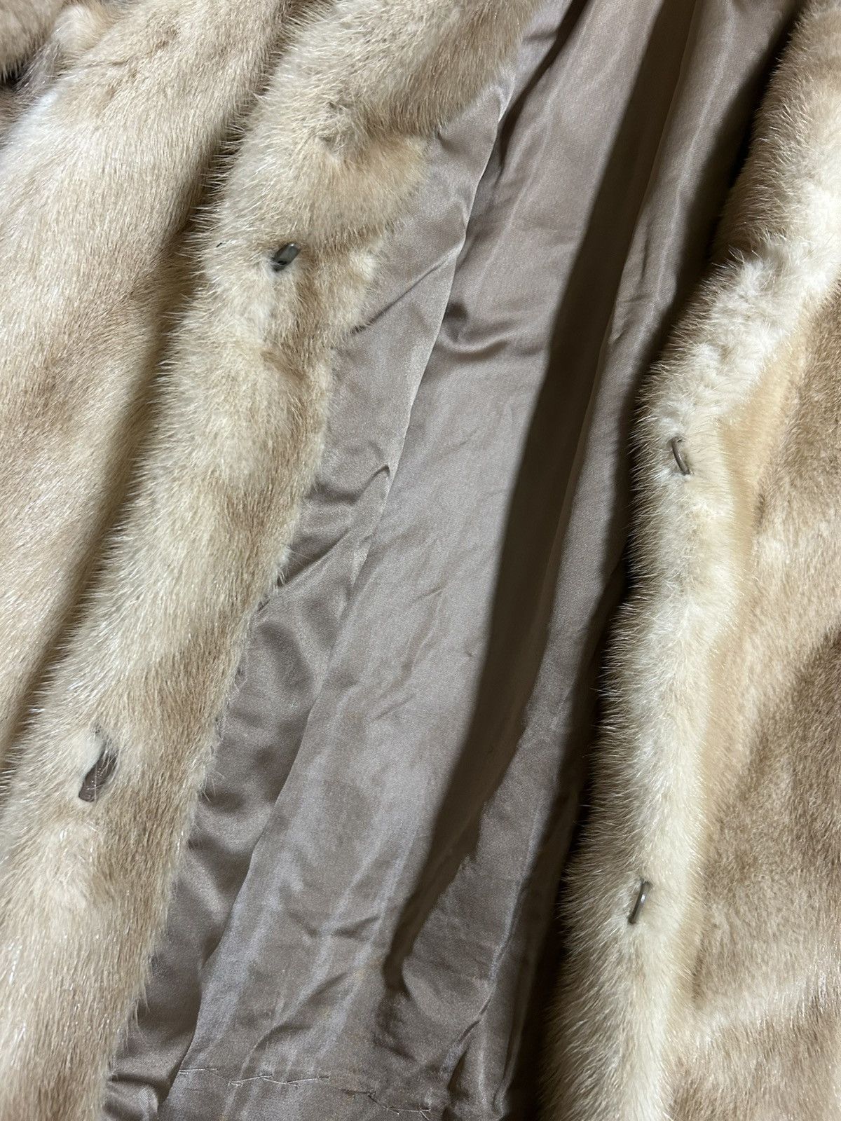 Vintage VINTAGE 60’s/70’s MINK FUR COAT USA Size US L / EU 52-54 / 3 - 2 Thumbnail