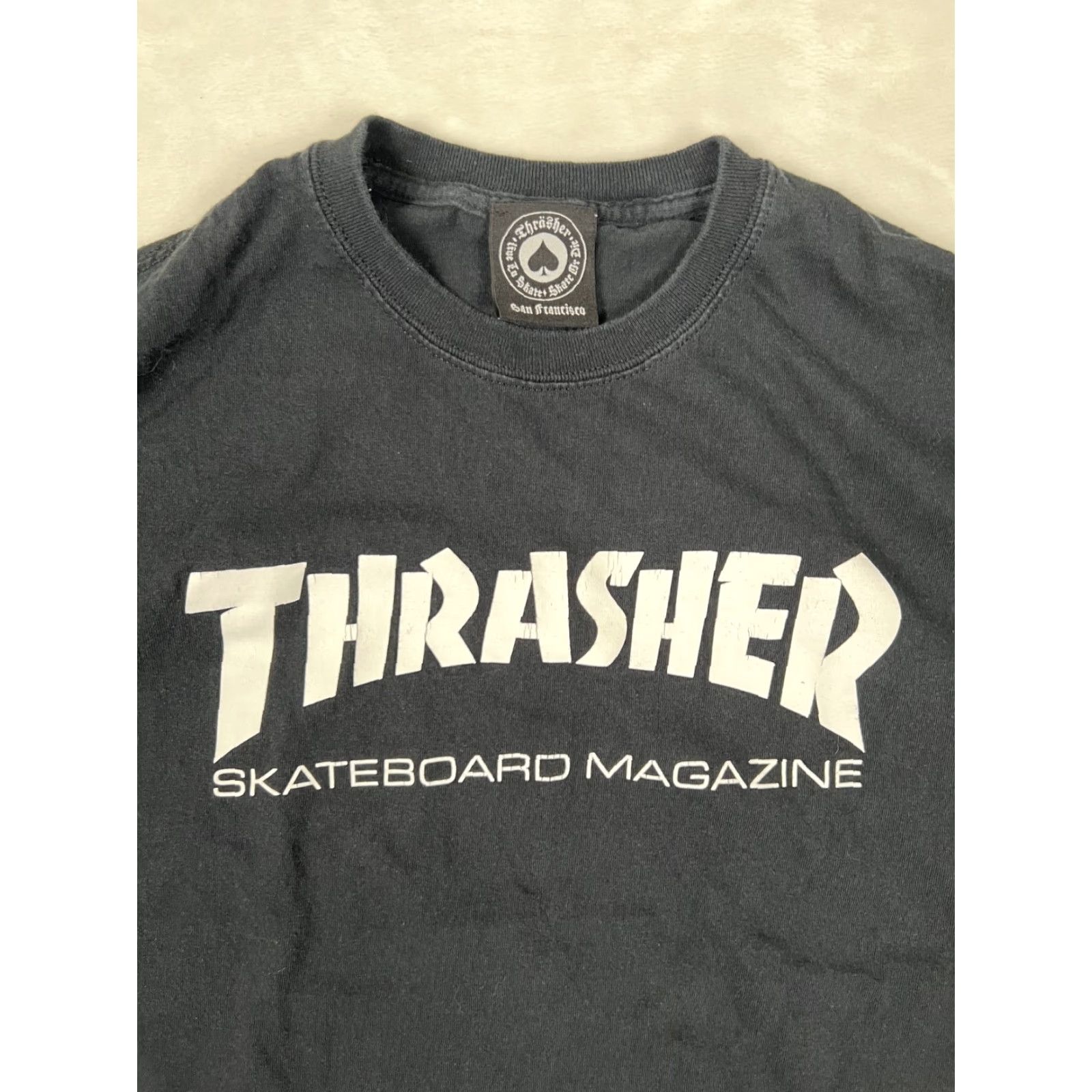 Thrasher VINTAGE Thrasher T-Shirt Men's Medium Black Grunge 90s Y2K Vintage Skater Punk 2000s Crew Neck Short Sleeve Regular Cotton Size US M / EU 48-50 / 2 - 2 Thumbnail