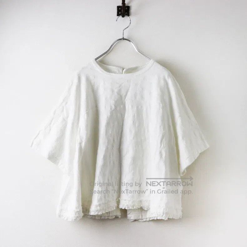Comme des Garcons Comme Des Garcons Polka dot jacquard flounce back open shi Size S / US 4 / IT 40 - 1 Thumbnail