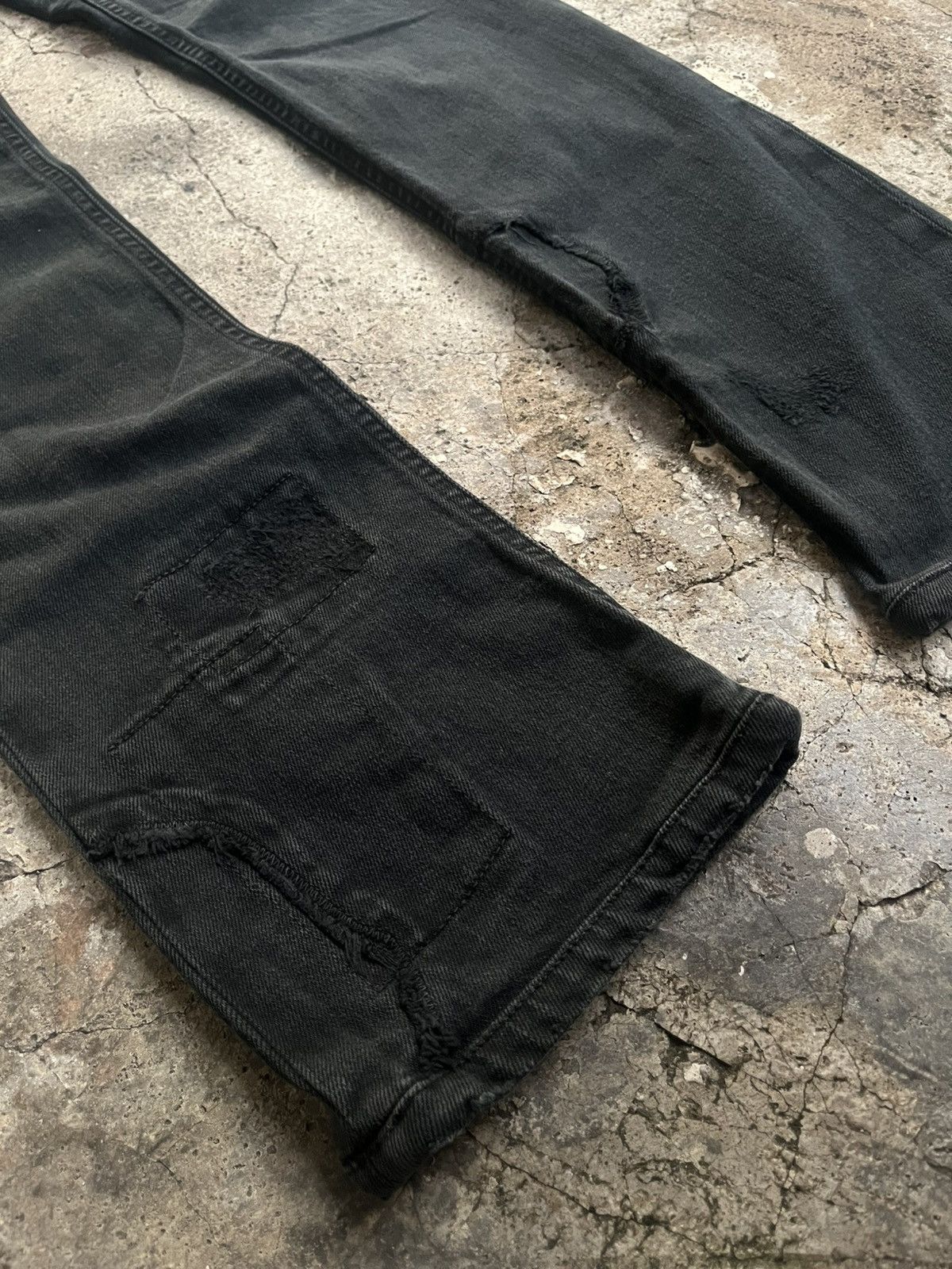 Isamu Katayama Backlash ZADIG & VOLTAIRE PATTERN BREAK PATCH WORK PANTS DENIM JEANS Size US 30 / EU 46 - 8 Thumbnail