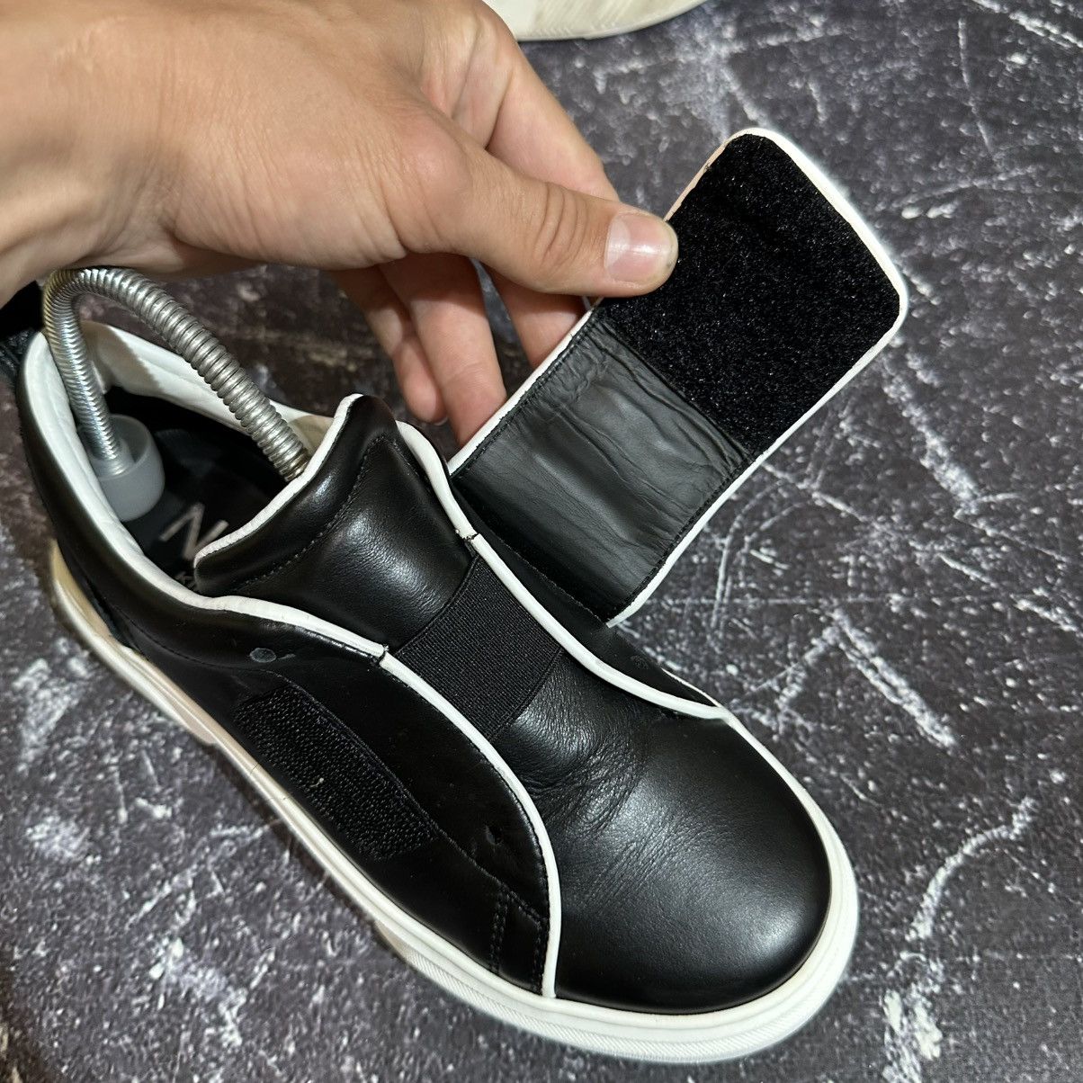N21 N21 KIDS - Black Leather Sneakers Size 35 Size US 5 / IT 35 - 13 Thumbnail