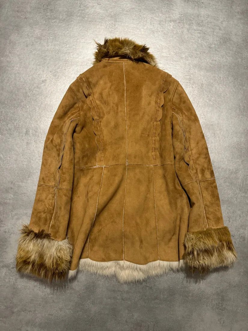 Balmain × Vintage 2000s Balmain Faux Fur Camel Jacket Size S / US 4 / IT 40 - 3 Thumbnail