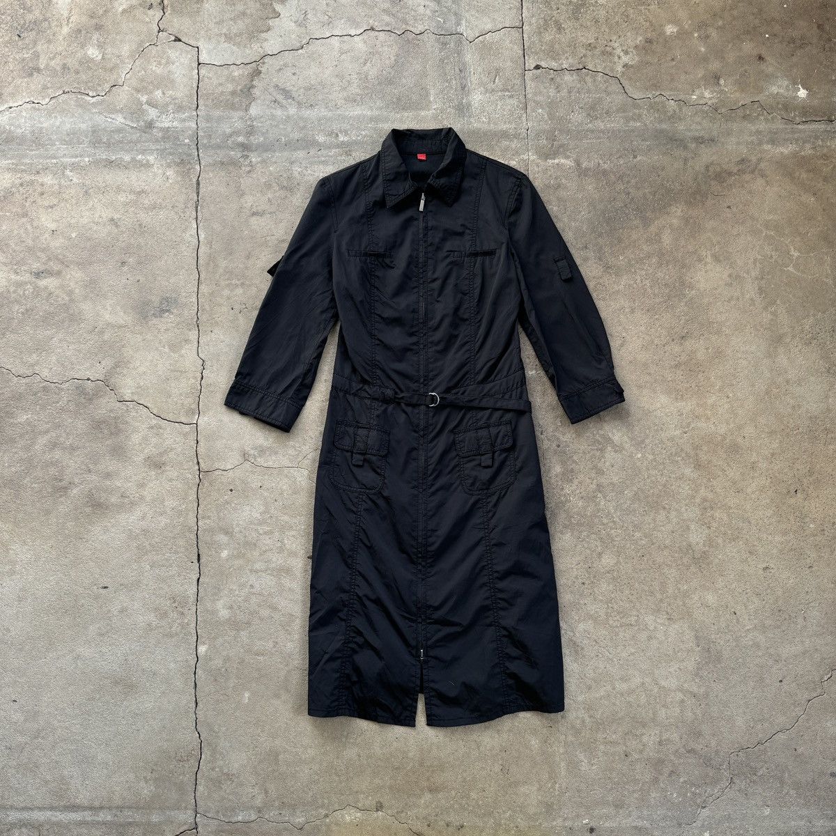 Esprit 2000's Espirit Nylon Maxi Coat Dress Size S / US 4 / IT 40 - 1 Thumbnail