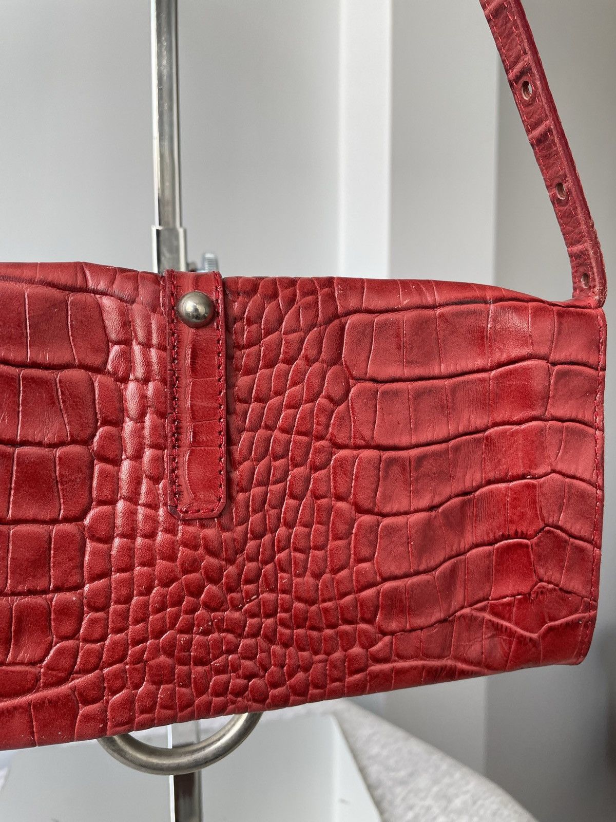 Dolce & Gabbana Dolce&Gabbana Vintage Y2k Red Leather Hand Bag Luxury Size ONE SIZE - 6 Thumbnail