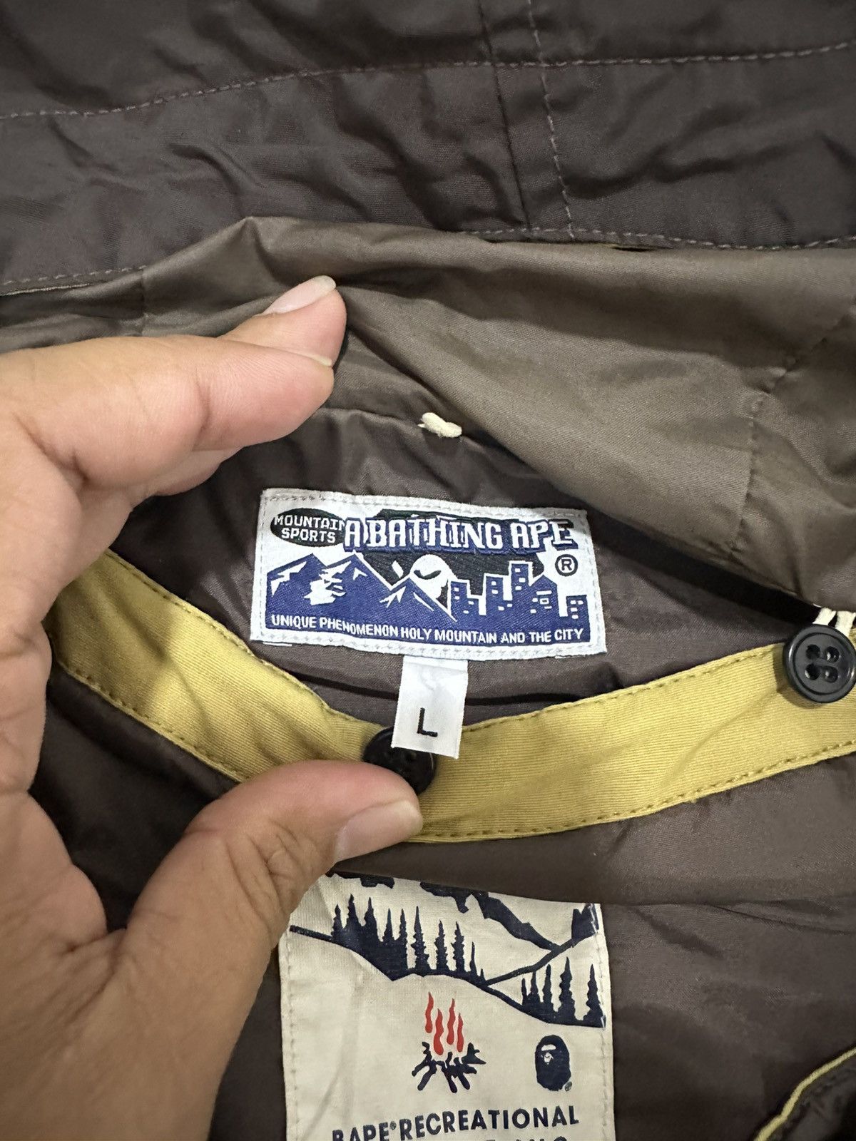 Bape A Bathing Ape Mountain Sports Parka Jacket Large Lightweight Size US L / EU 52-54 / 3 - 4 Thumbnail