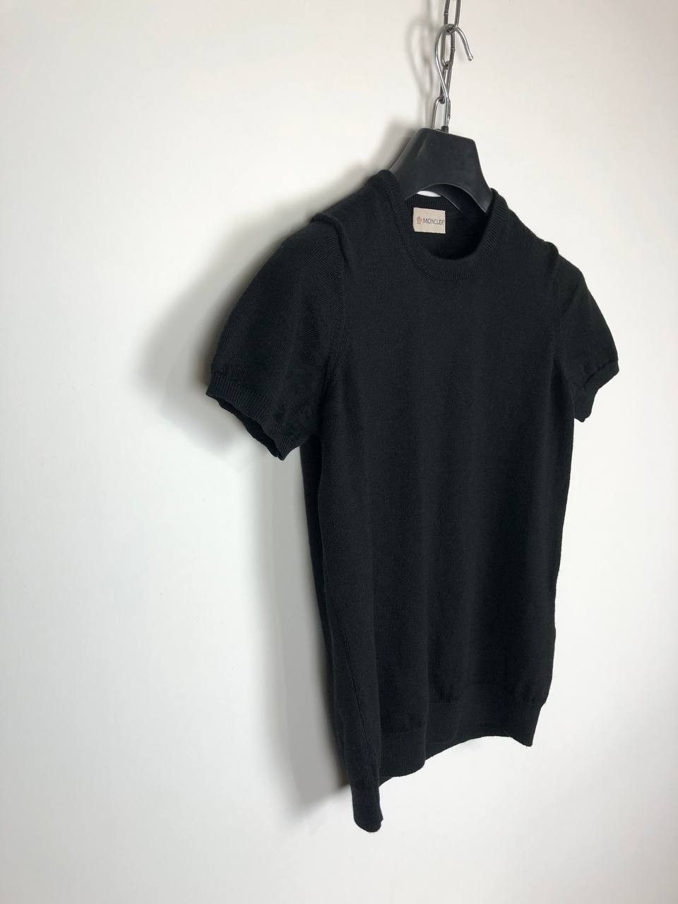 Moncler Moncler Wool Pullover Sweater Short Sleeve Black size S Size S / US 4 / IT 40 - 4 Thumbnail