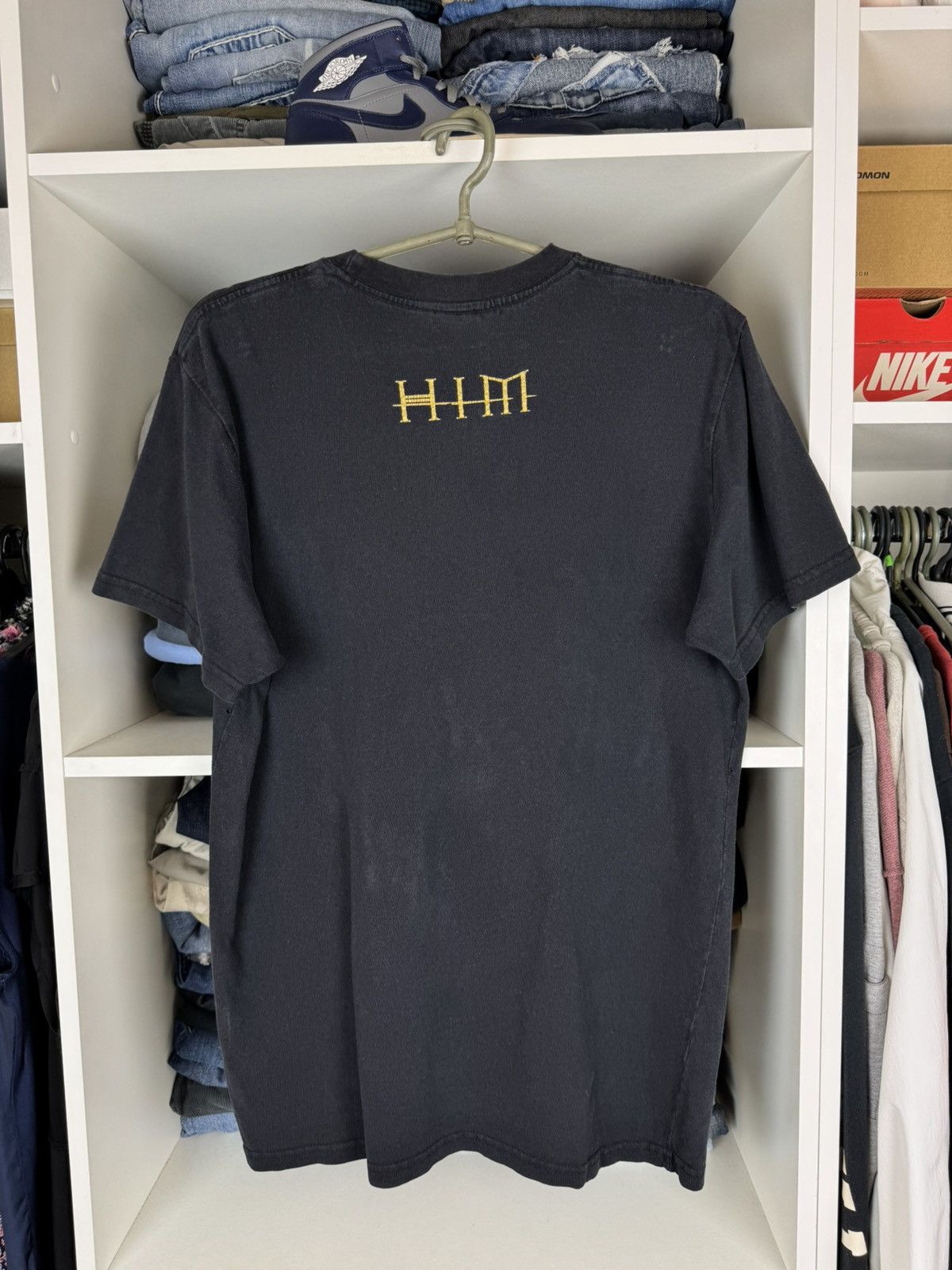 Bravado Bravado Vintage 2008 HIM Rock Band Heartagram T-shirt Size US M / EU 48-50 / 2 - 10 Thumbnail