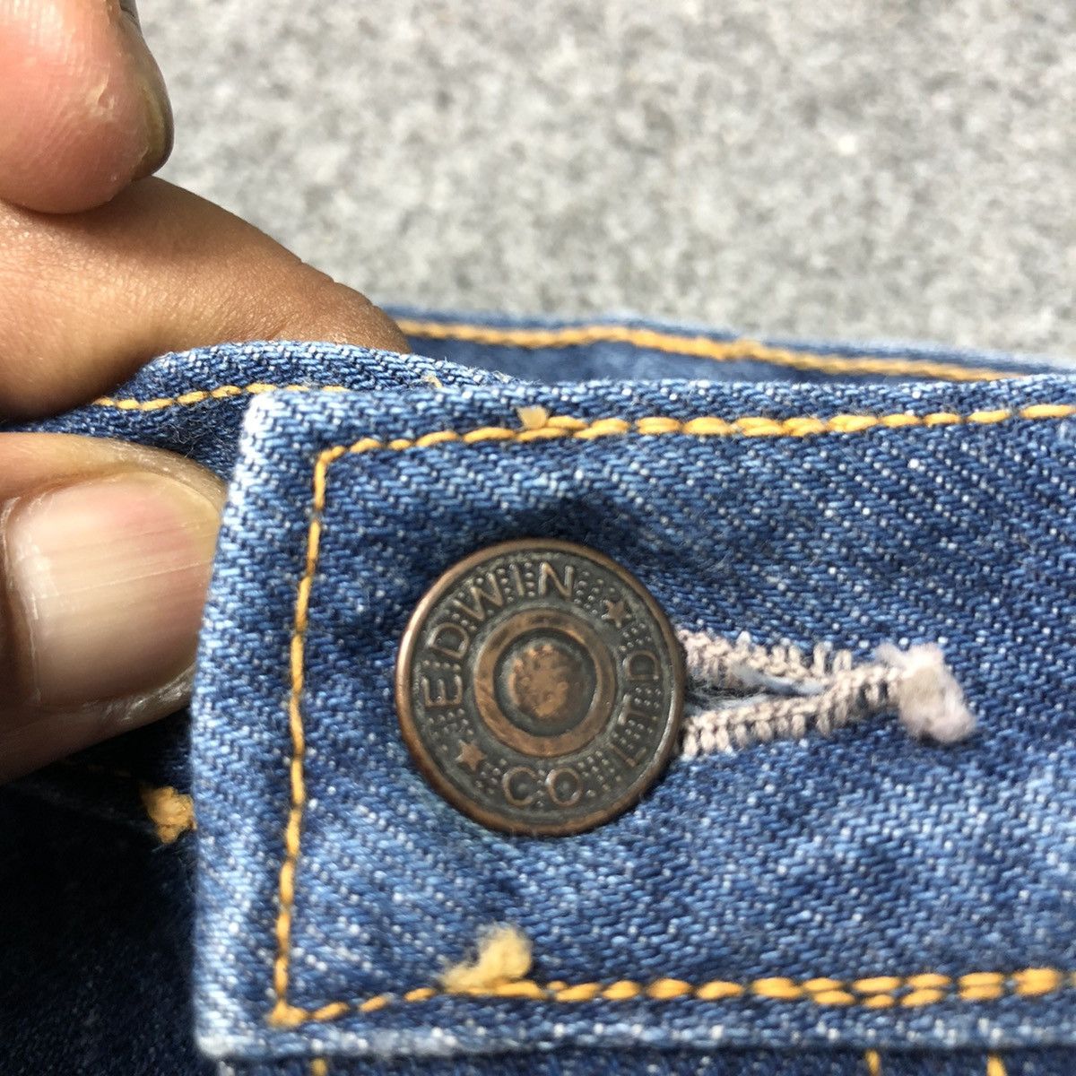Edwin 🔥Rare🔥 Vintage 80s EDWIN Flare Bootcut Denim Jeans Size US 31 - 13 Thumbnail