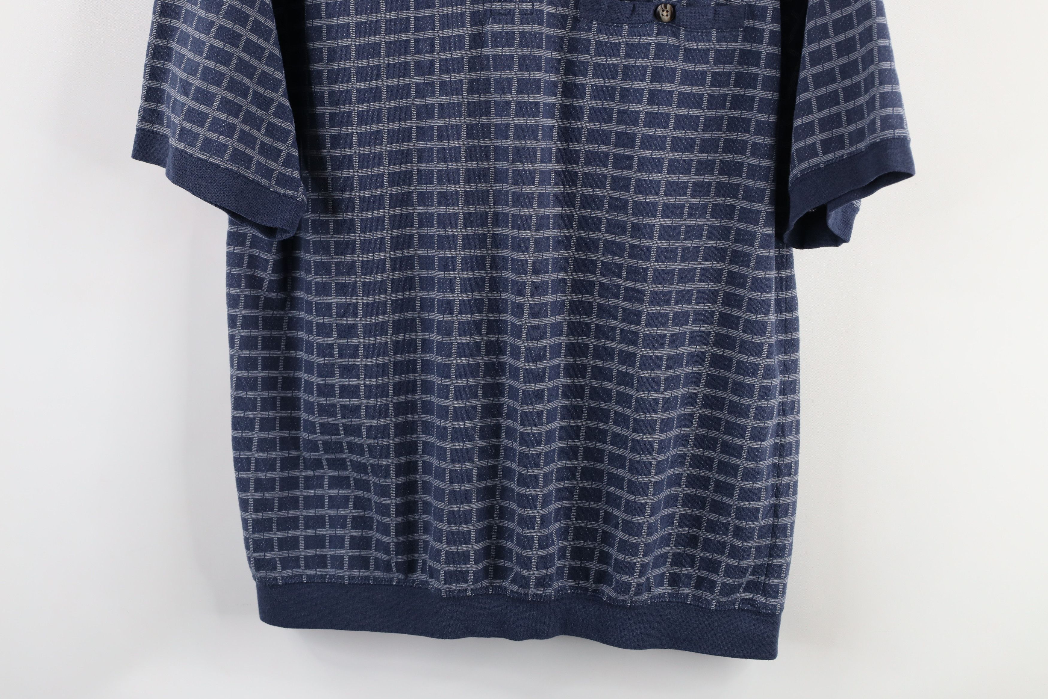 Vintage Vintage 90s Streetwear Geometric Knit Pullover Polo Shirt Size US M / EU 48-50 / 2 - 3 Thumbnail