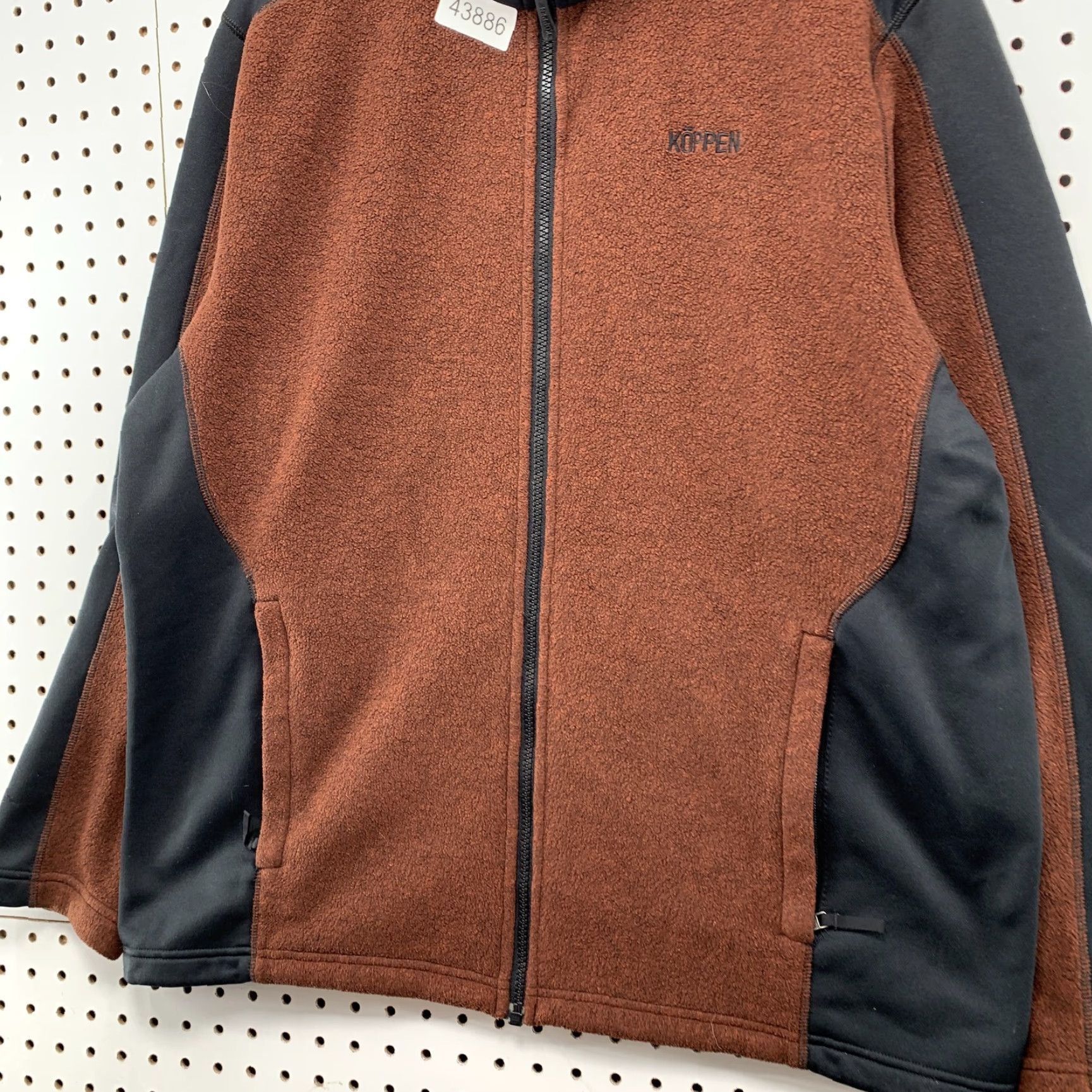 Vintage Koppen Fleece Jacket Mens Large Brown Black Outdoor Zip Casual Jacket Size US L / EU 52-54 / 3 - 3 Thumbnail