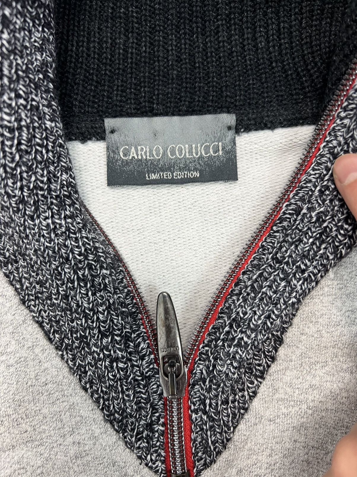 Carlo Colucci Sweater Carlo Colucci Limited Edition cotton half zip Size US XL / EU 56 / 4 - 3 Thumbnail