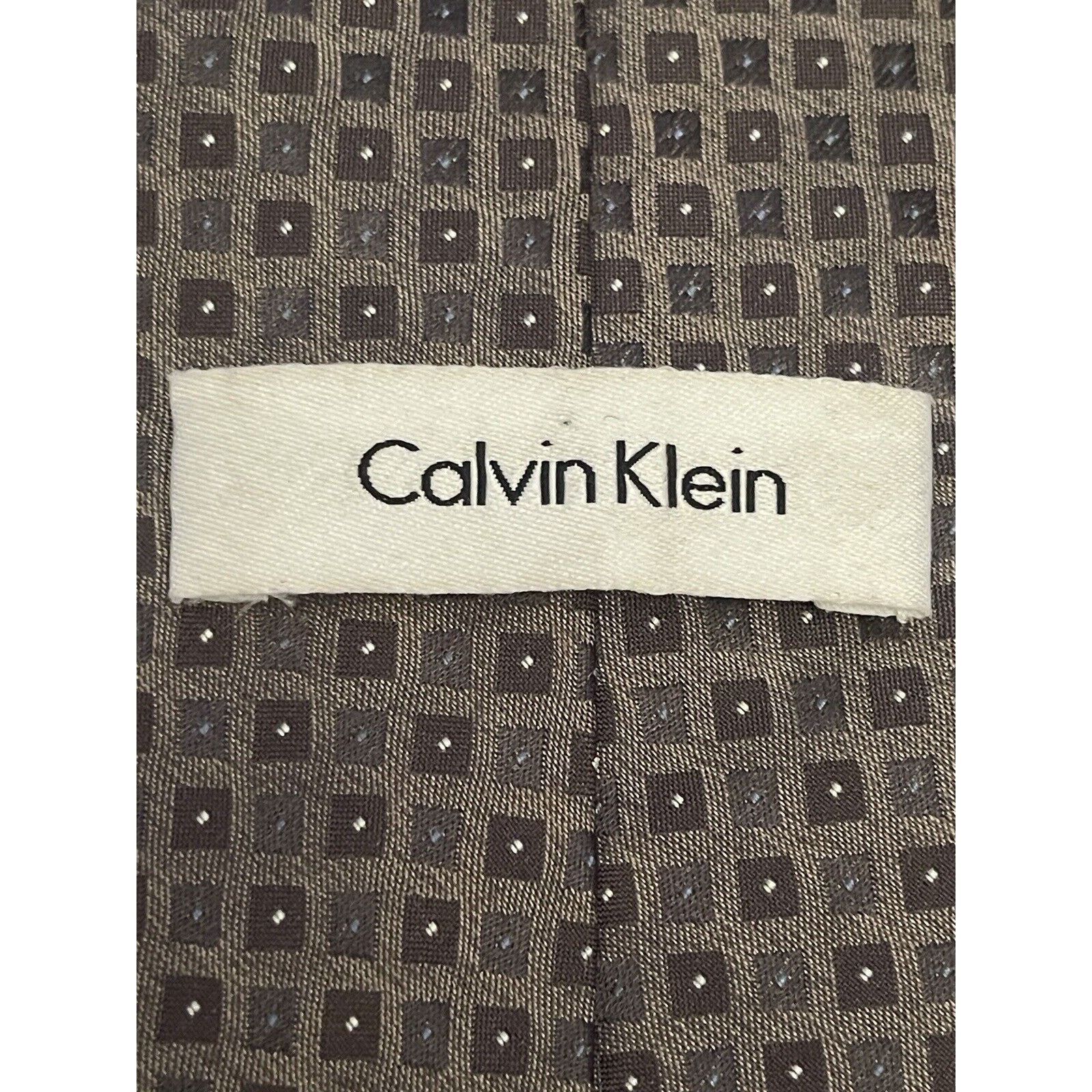 Calvin Klein Calvin Klein 100% Silk Men’s Neck Tie Made In China Size ONE SIZE - 8 Thumbnail