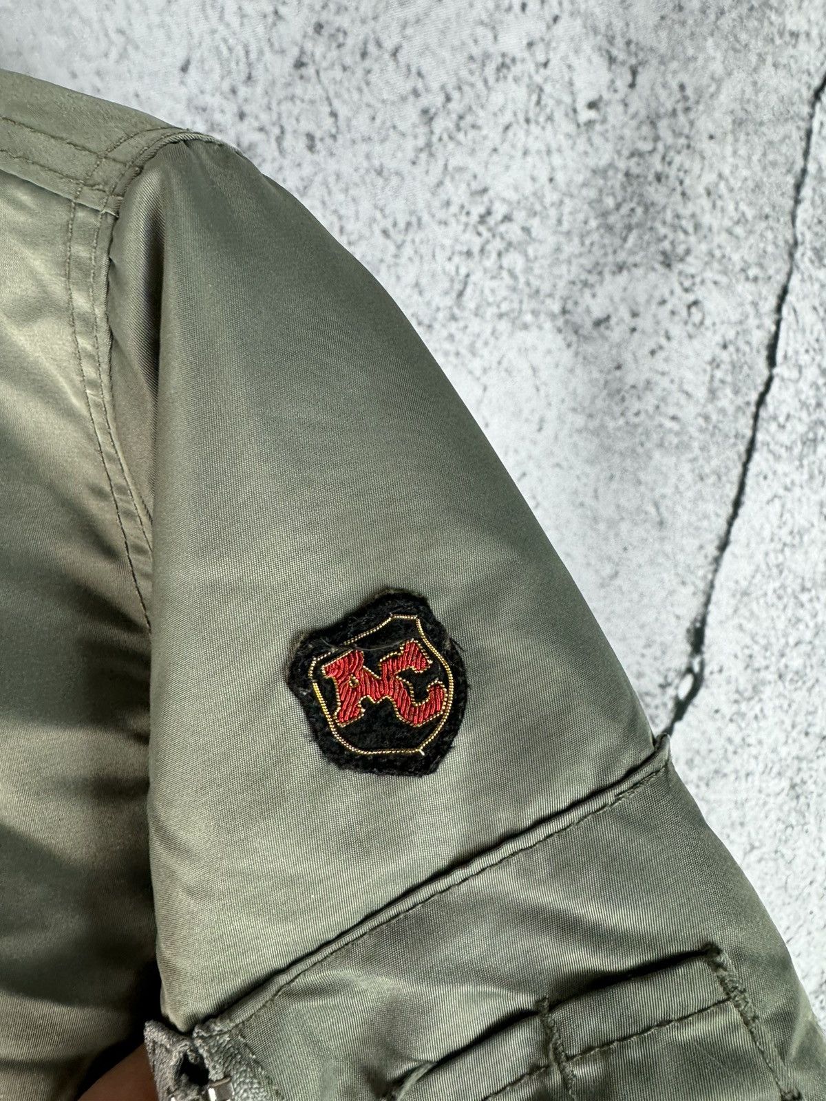 Schott Vintage Schott Brown MA-1 Reversible Cropped Bomber Jacket Size M / US 6-8 / IT 42-44 - 4 Thumbnail