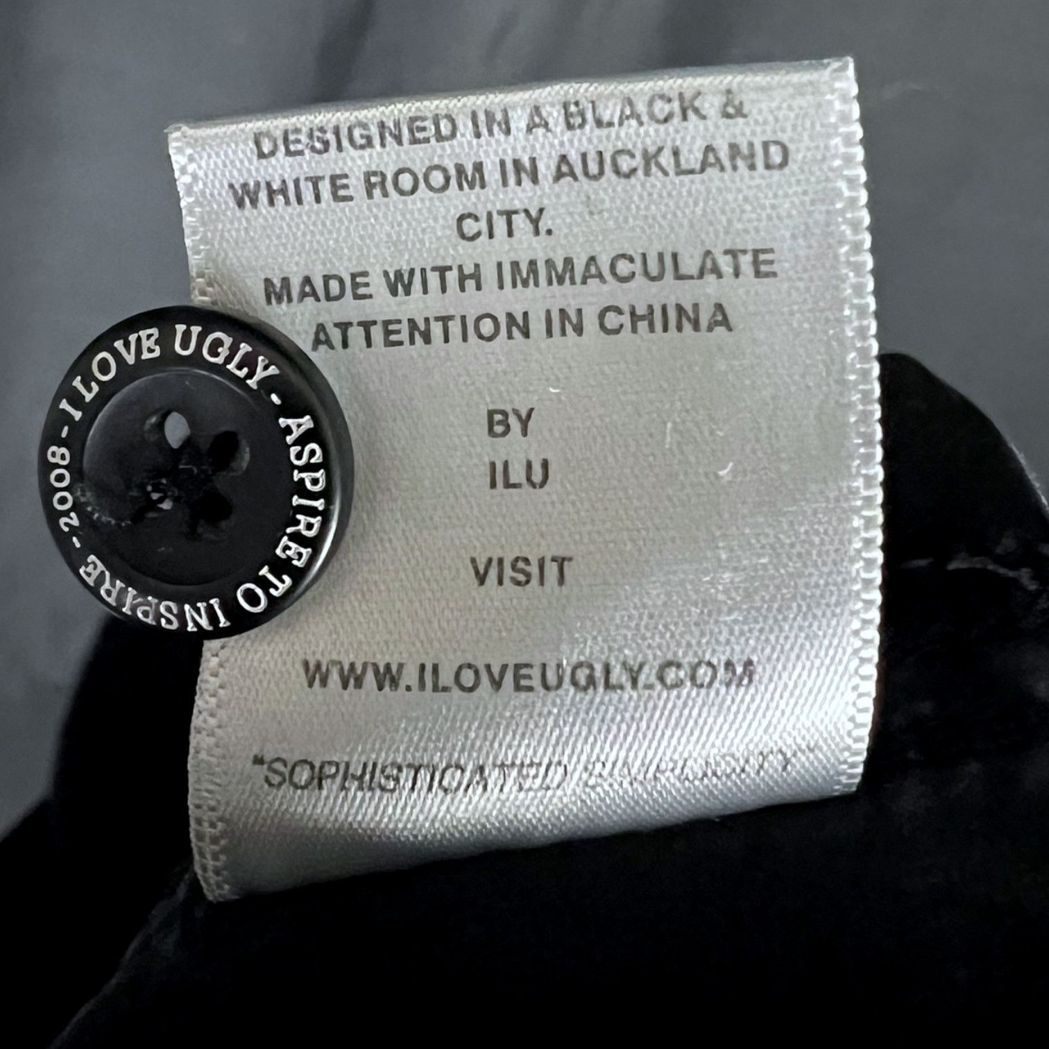 I Love Ugly Men's I Love Ugly Black Gym Casual Shorts - S - $99 Retail Size US 30 / EU 46 - 3 Thumbnail