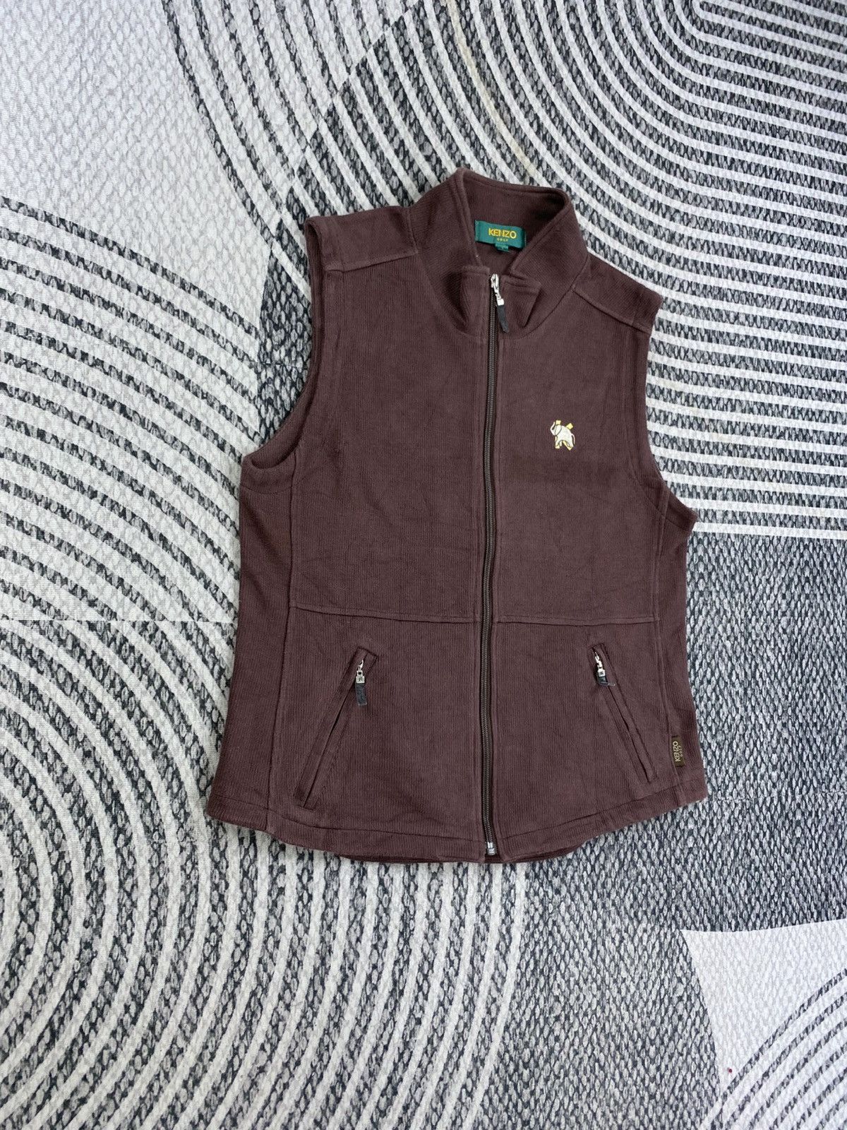 Kenzo Vintage Kenzo Golf Big Logo Embroidery Vest Size US S / EU 44-46 / 1 - 4 Thumbnail