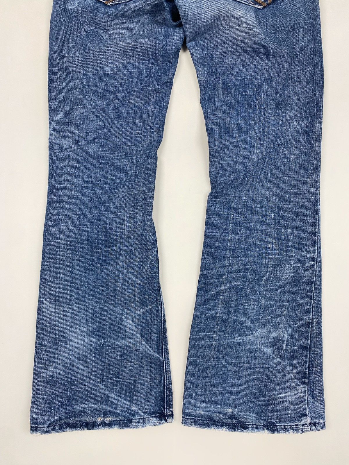 River Island Y2K Vintage River Island Washed Low Rise Bootcut Flares Size 28" / US 6 / IT 42 - 11 Thumbnail