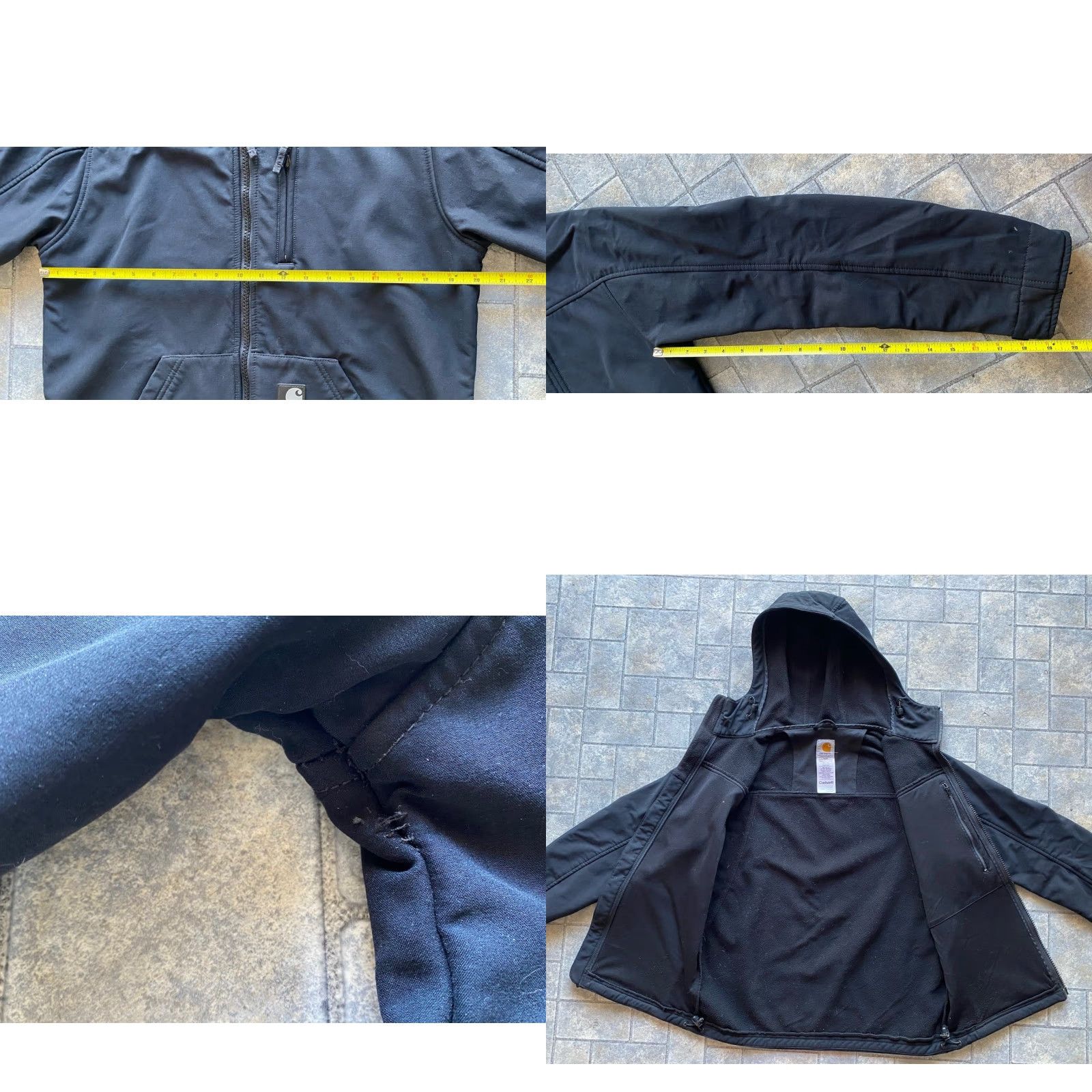 Carhartt Carhartt Jacket Women’s Small S Black Coat Flaws Wear Soft Shell J182 Nylon Outer Shell Carhartt Size S / US 4 / IT 40 - 9 Thumbnail