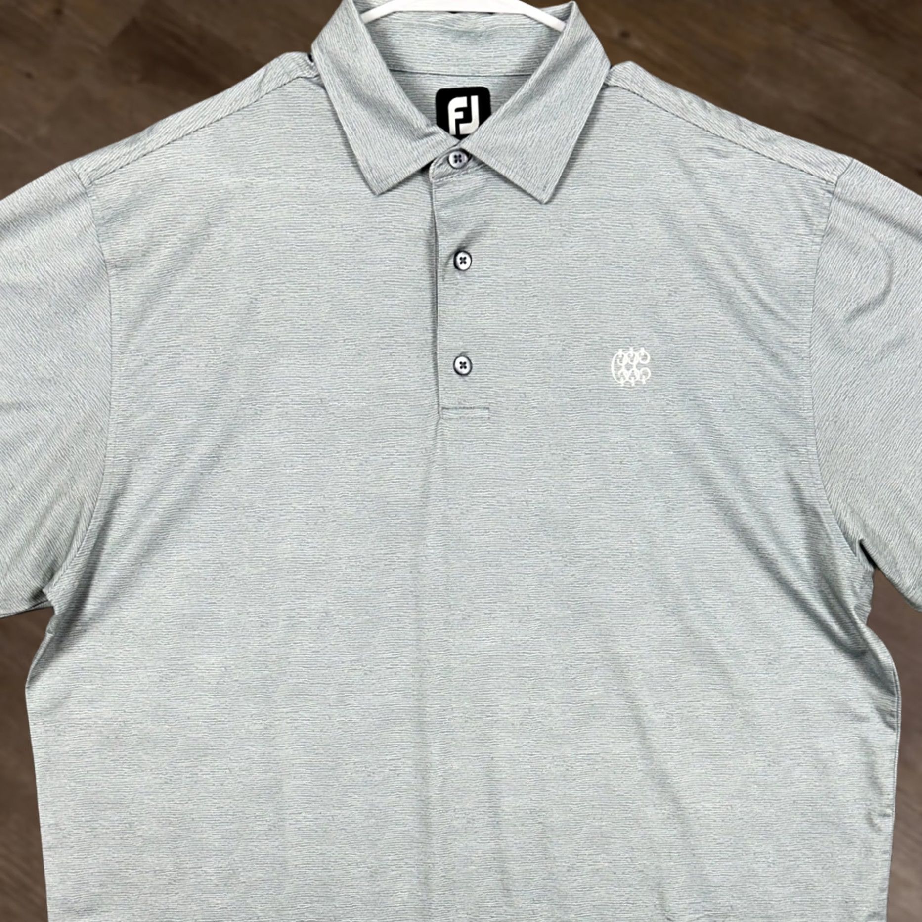 Footjoy FootJoy Polo Golf Shirt Adult Mens Large Gray Rugby Stretch Short Sleeve Logo Size US L / EU 52-54 / 3 - 1 Thumbnail