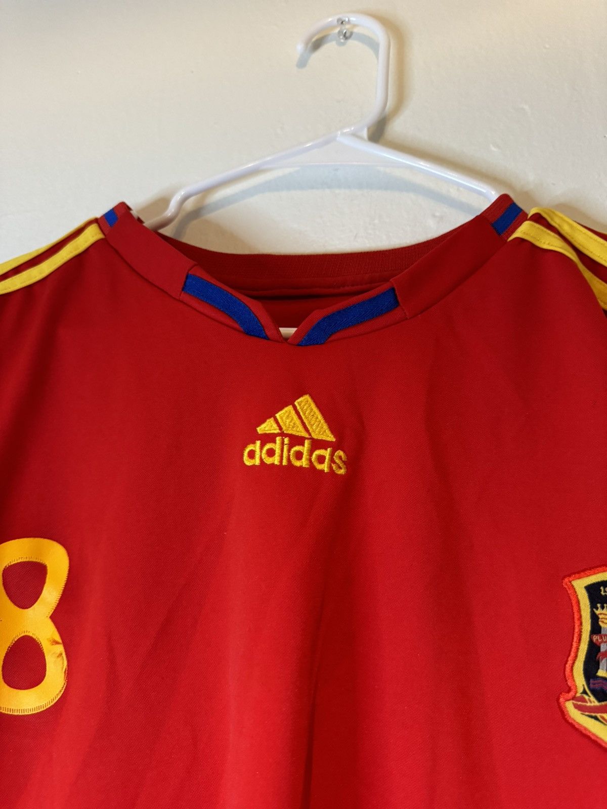 Adidas Adidas Spain Soccer Jersey Home Football Shirt Mens XL 2010 Size US XL / EU 56 / 4 - 4 Thumbnail