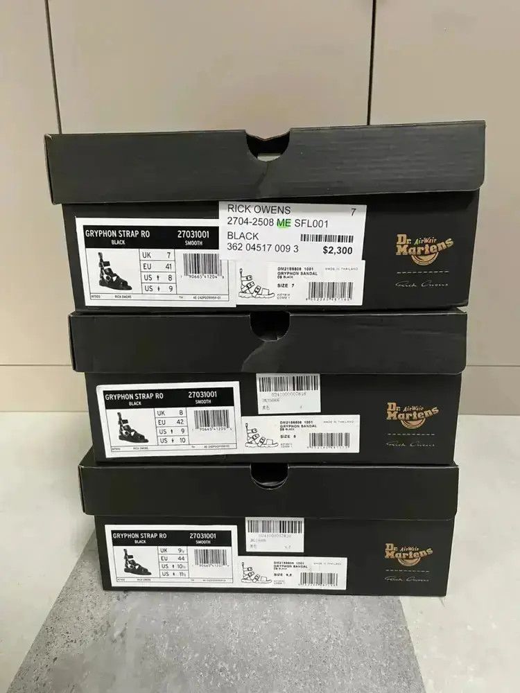 Dr. Martens × Rick Owens Rick Owens x Dr Marten Boots Sandlals Size US 10.5 / EU 43-44 - 5 Thumbnail