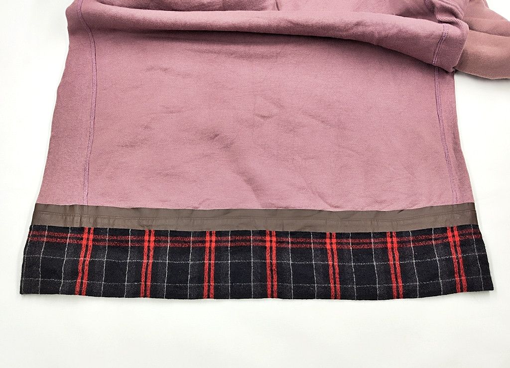 Marni rare MARNI oversize plain cotton hoodie with tartan wool Size US S / EU 44-46 / 1 - 5 Thumbnail