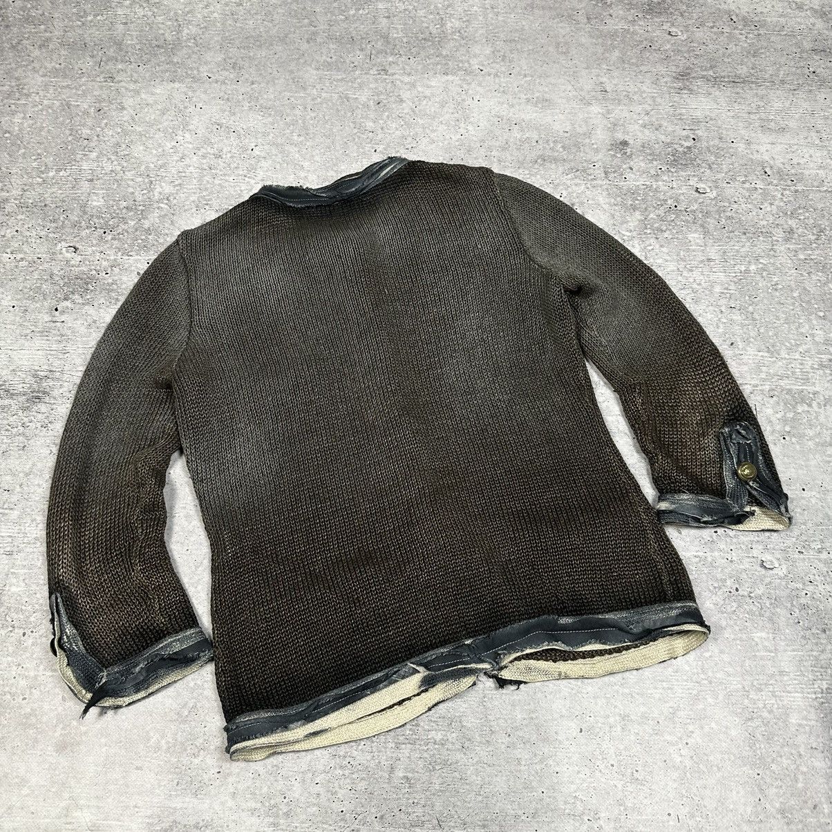 Avant Toi Avant toi Sweater Jacket Button Avat Garde Style Linen Sz 42 Size M / US 6-8 / IT 42-44 - 12 Thumbnail