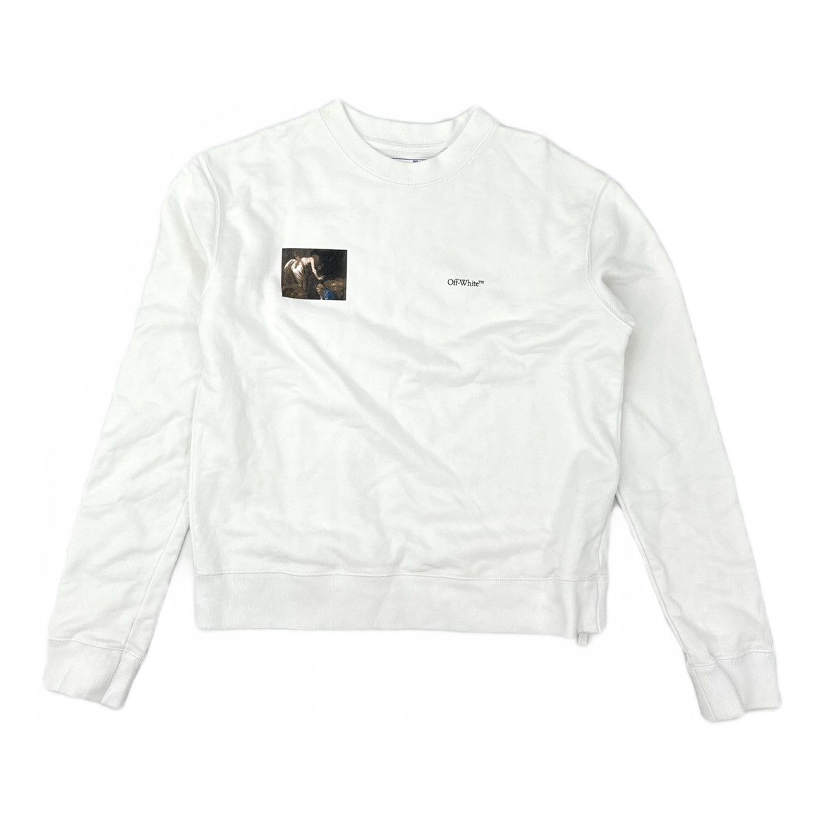 Off-White Off-White FW20 Caravaggio Angel Slim Crewneck Size US L / EU 52-54 / 3 - 1 Thumbnail