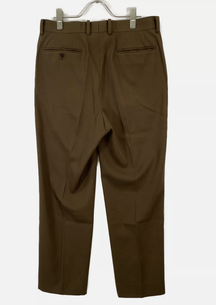 Auralee AURALEE 2023 Light Wool Max Gabardine Slacks sz 4 Brown Size US 34 / EU 50 - 2 Thumbnail