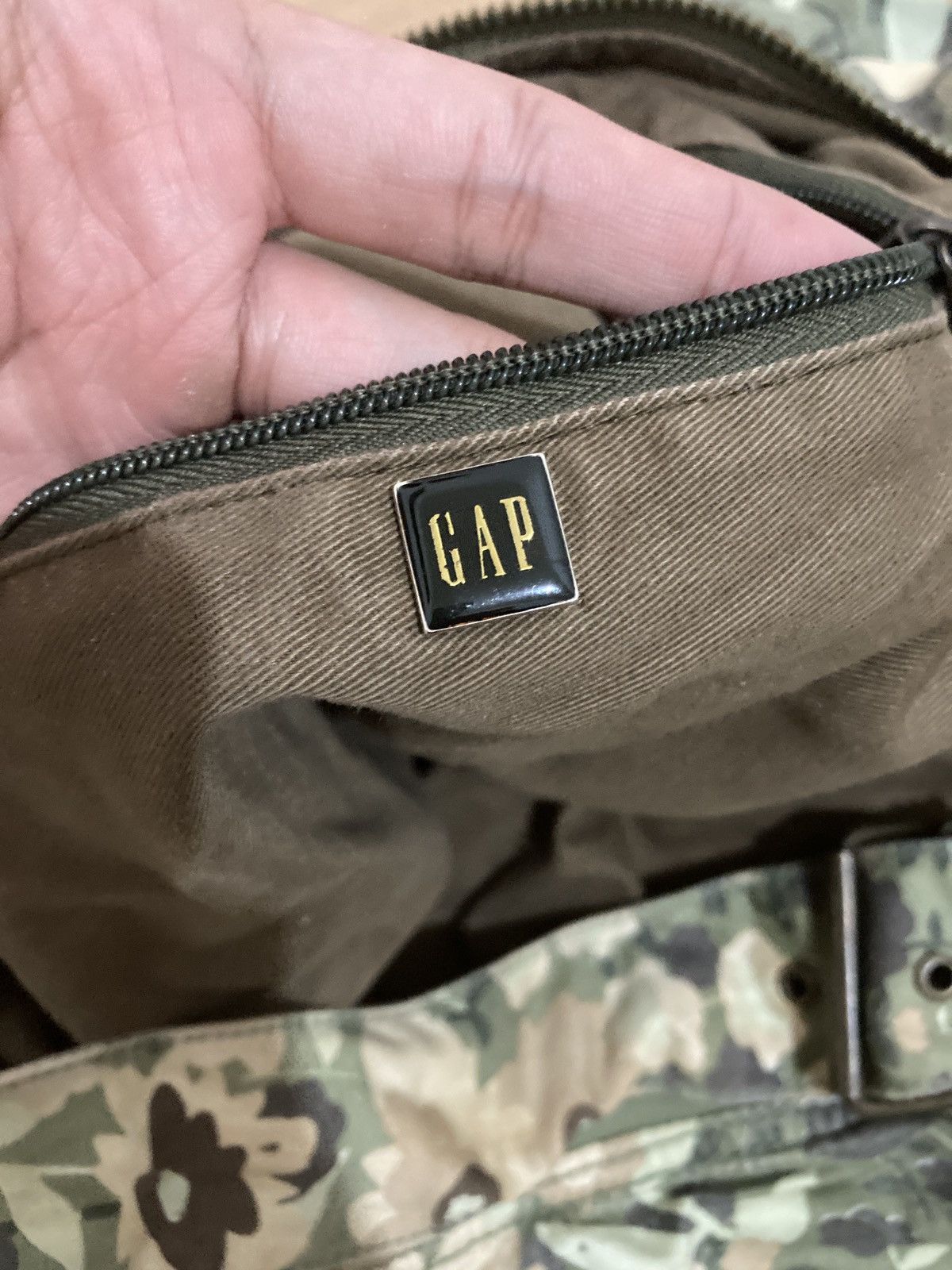 Gap Vintage USA Made Gap military bag Floral Camou Size 46 - 6 Thumbnail