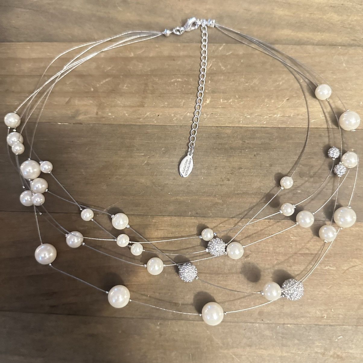 Ann Taylor Ann Taylor multi strand floating pearl necklace Size ONE SIZE - 2 Thumbnail