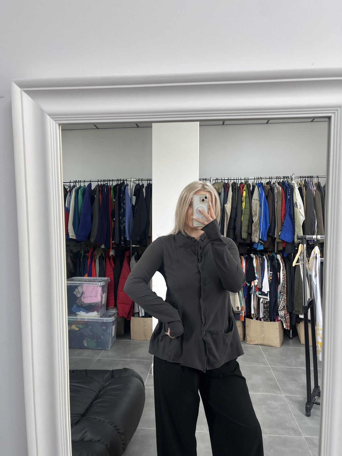 Rundholz Rundholz Women Avant Garde Black Label Blazer Size M Size M / US 6-8 / IT 42-44 - 2 Thumbnail