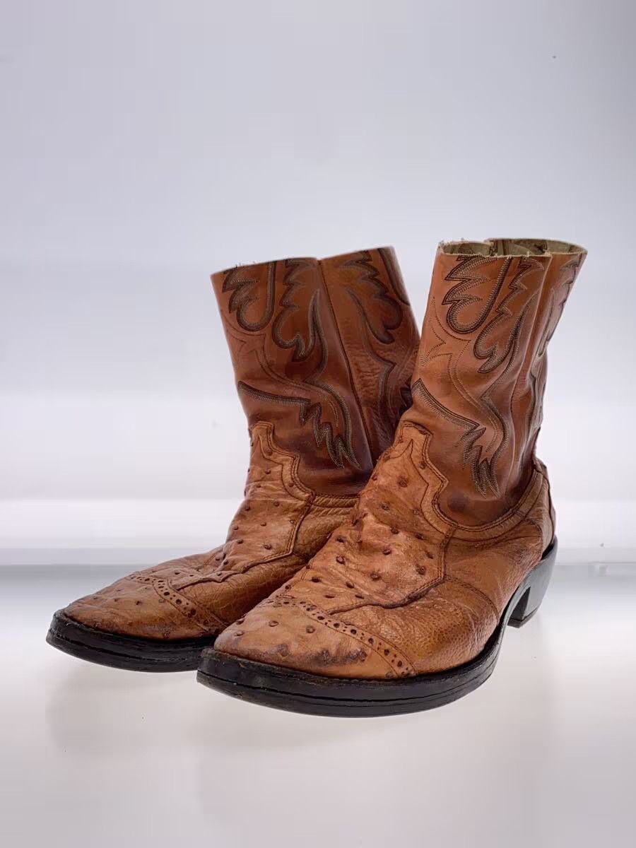 Number (N)ine AW08 Ostrich Leather Western Cowboy Boots | Grailed