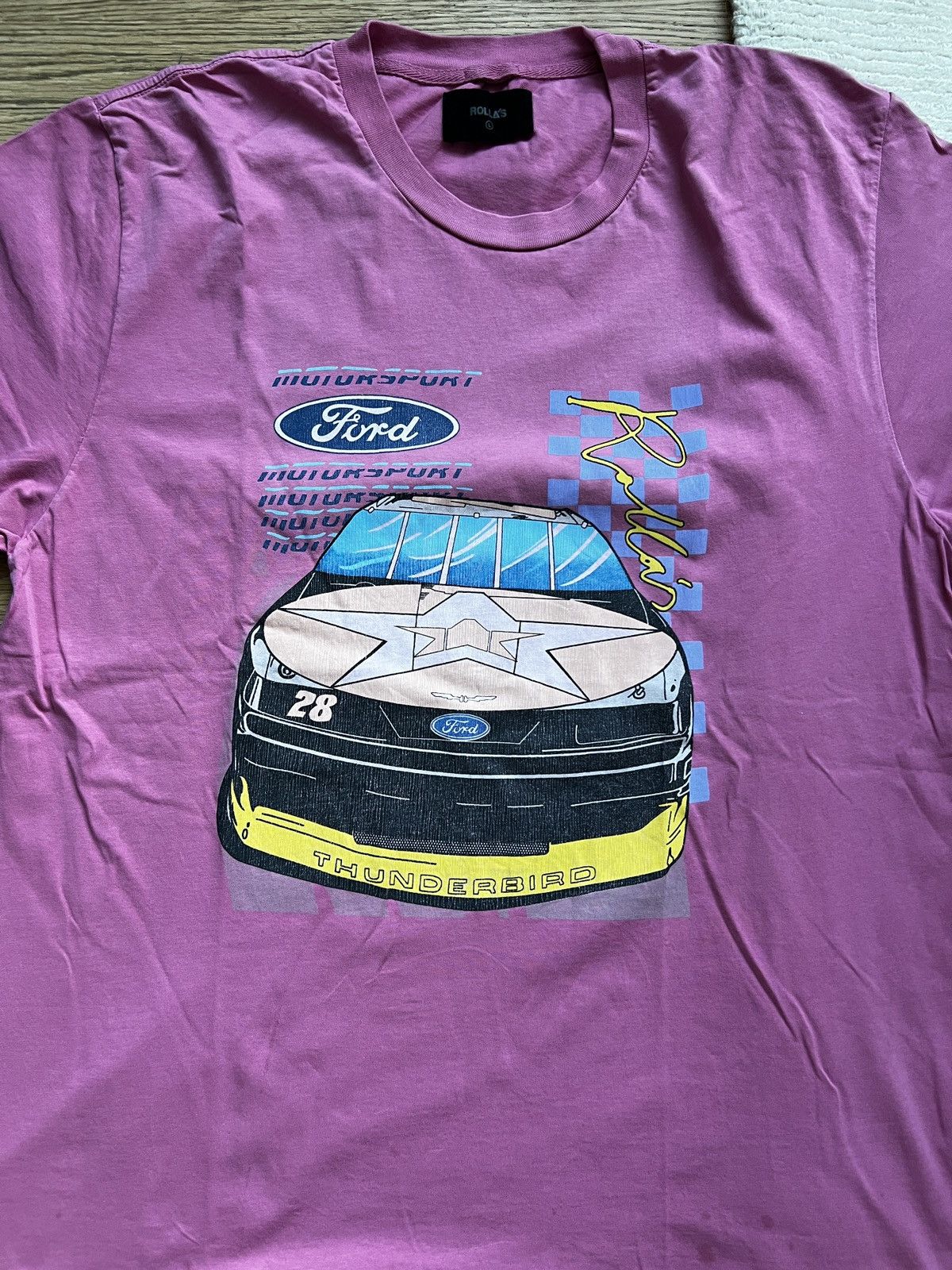 Rolla's × Vintage Rollas / Ford Motorsport Pink Tee Size US XL / EU 56 / 4 - 2 Thumbnail