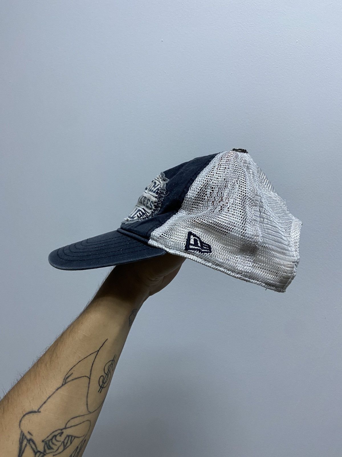 New York Yankees × Vintage New York Yankees NY Cap Vintage Big Logo Baseball Size ONE SIZE - 3 Thumbnail