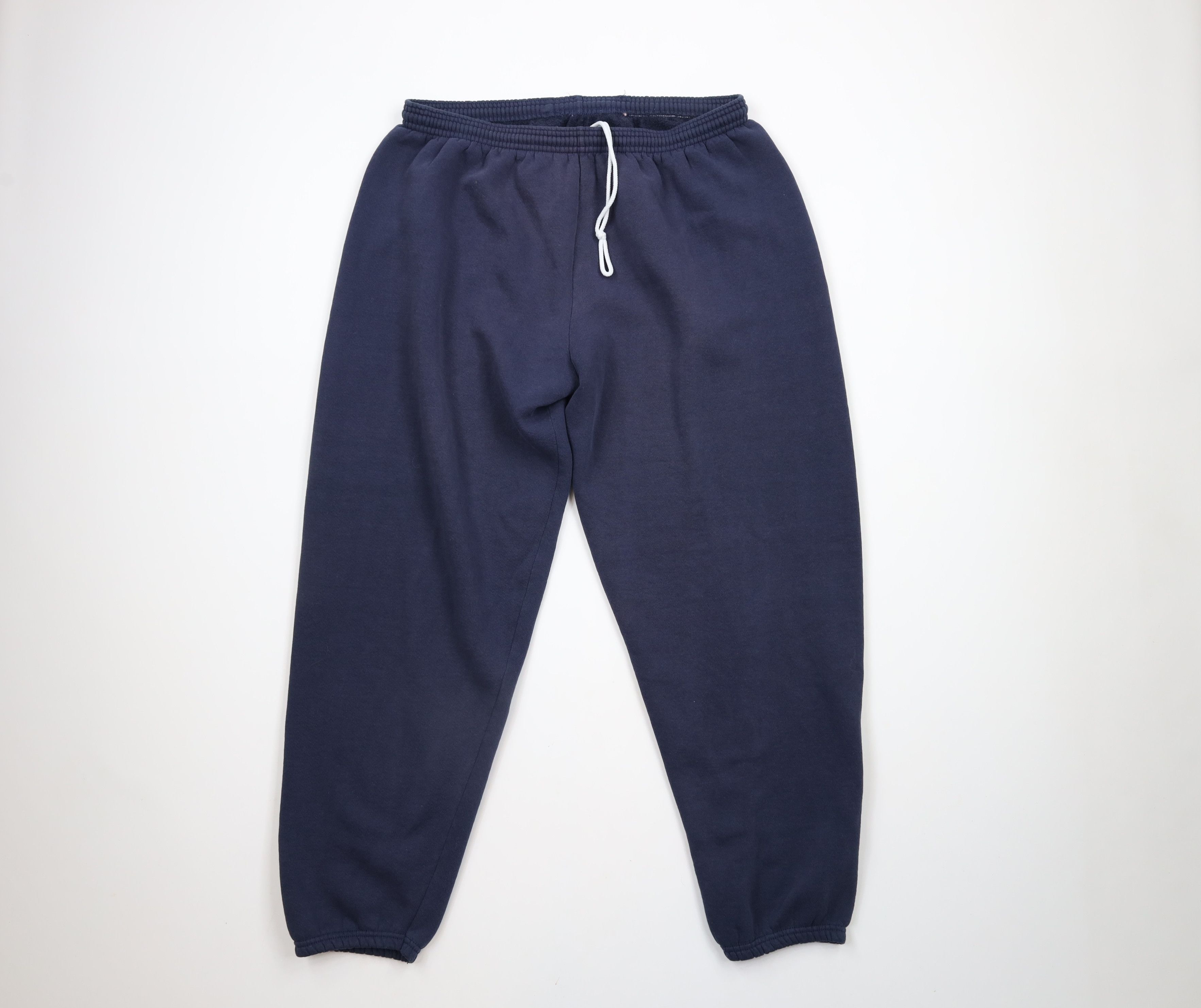Vintage Vintage 90s USA Olympics Blank Sweatpants Joggers Blue USA Size US 36 / EU 52 - 1 Thumbnail