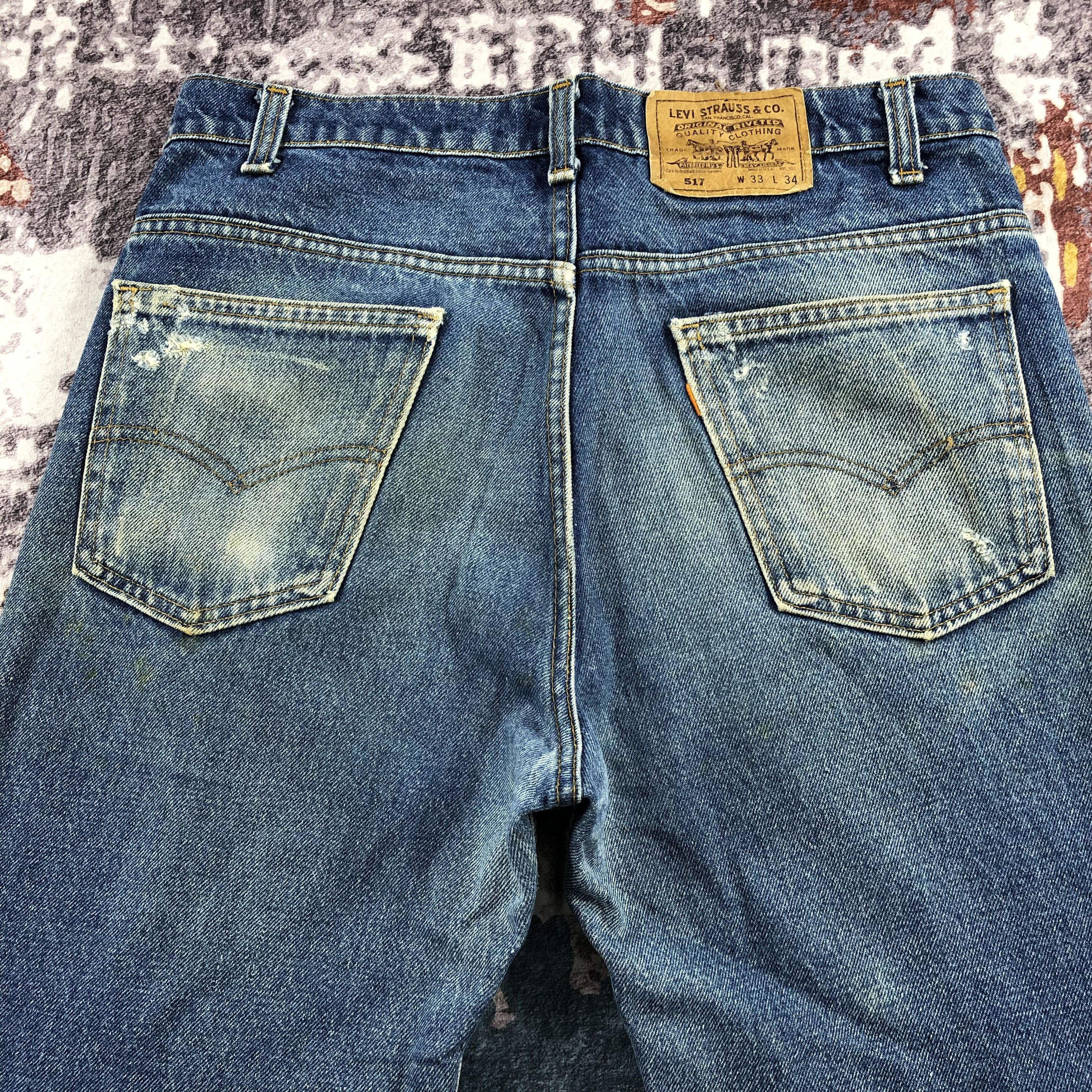 Levi's × Vintage 90s Vintage Blue Wash Levis 517 Flare Jeans-JM2209 Size US 34 / EU 50 - 5 Thumbnail