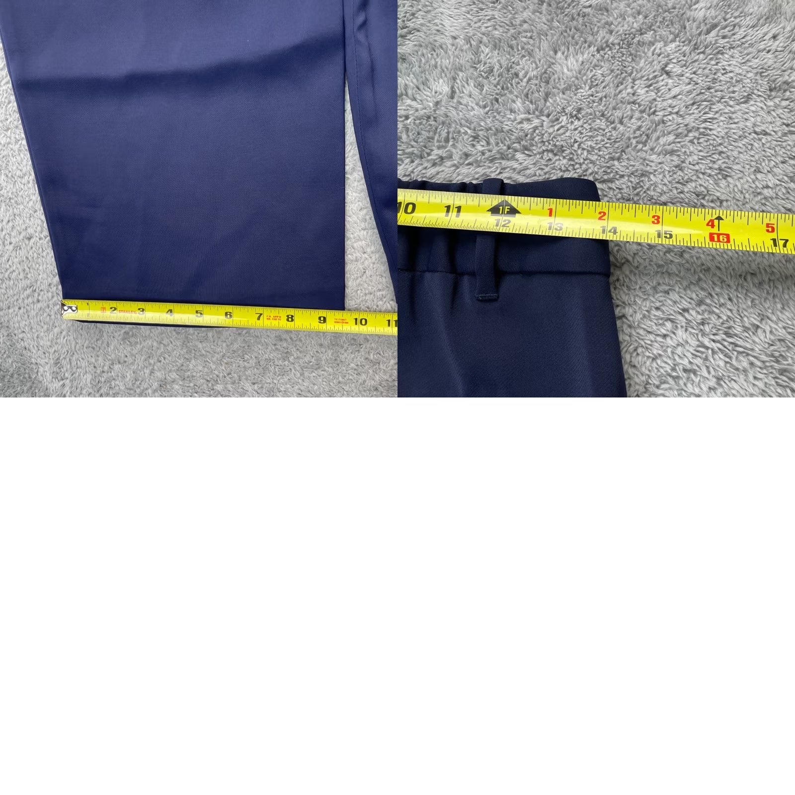 Quince Quince Pants Womens 6 Blue Dress Pleated Straight Leg Stretch Formal Office Wear Size 28" / US 6 / IT 42 - 8 Thumbnail