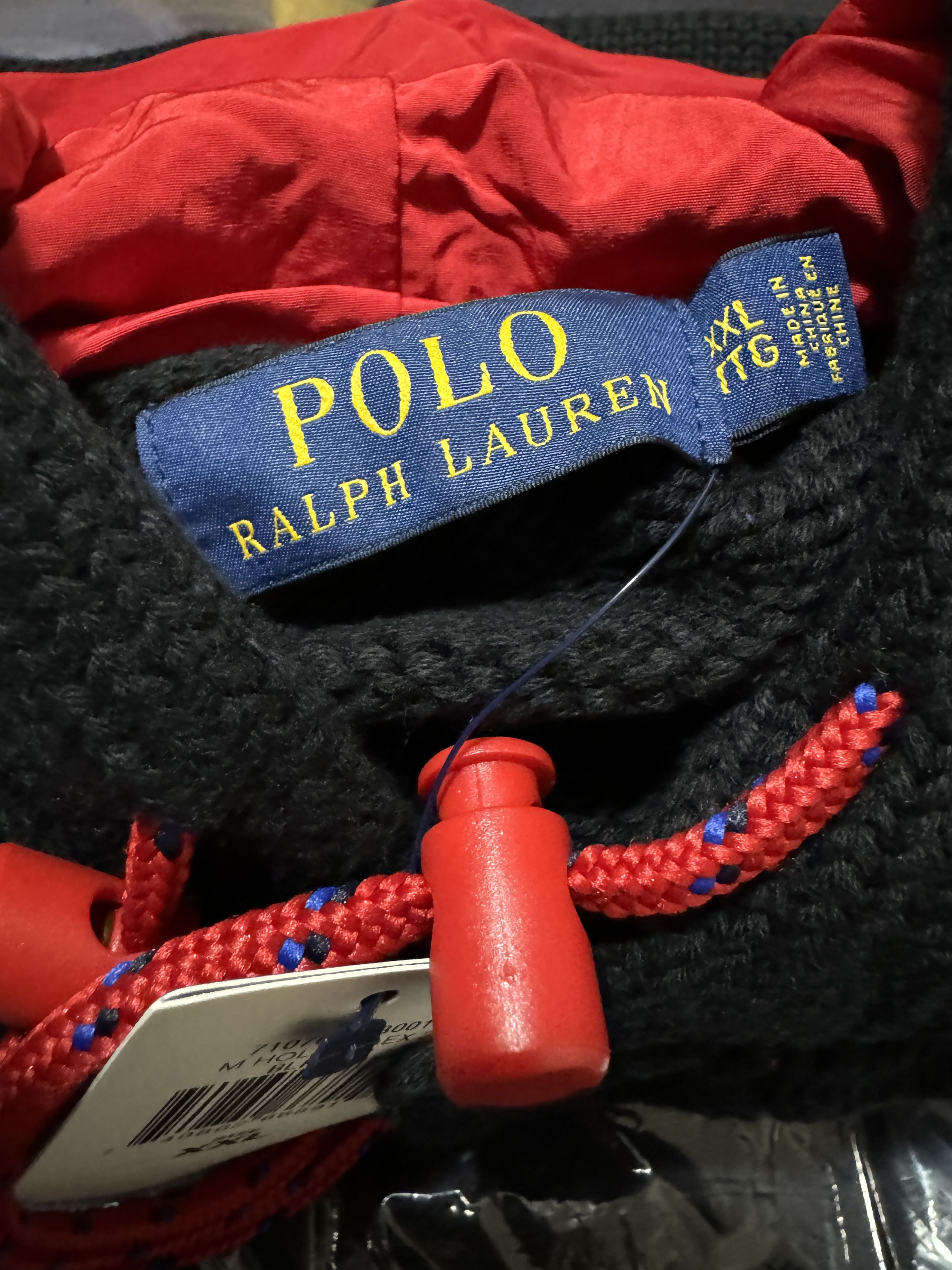 POLO RALPH LAUREN COTTON RACING 1992 GRAPHIC HOODED SWEATER