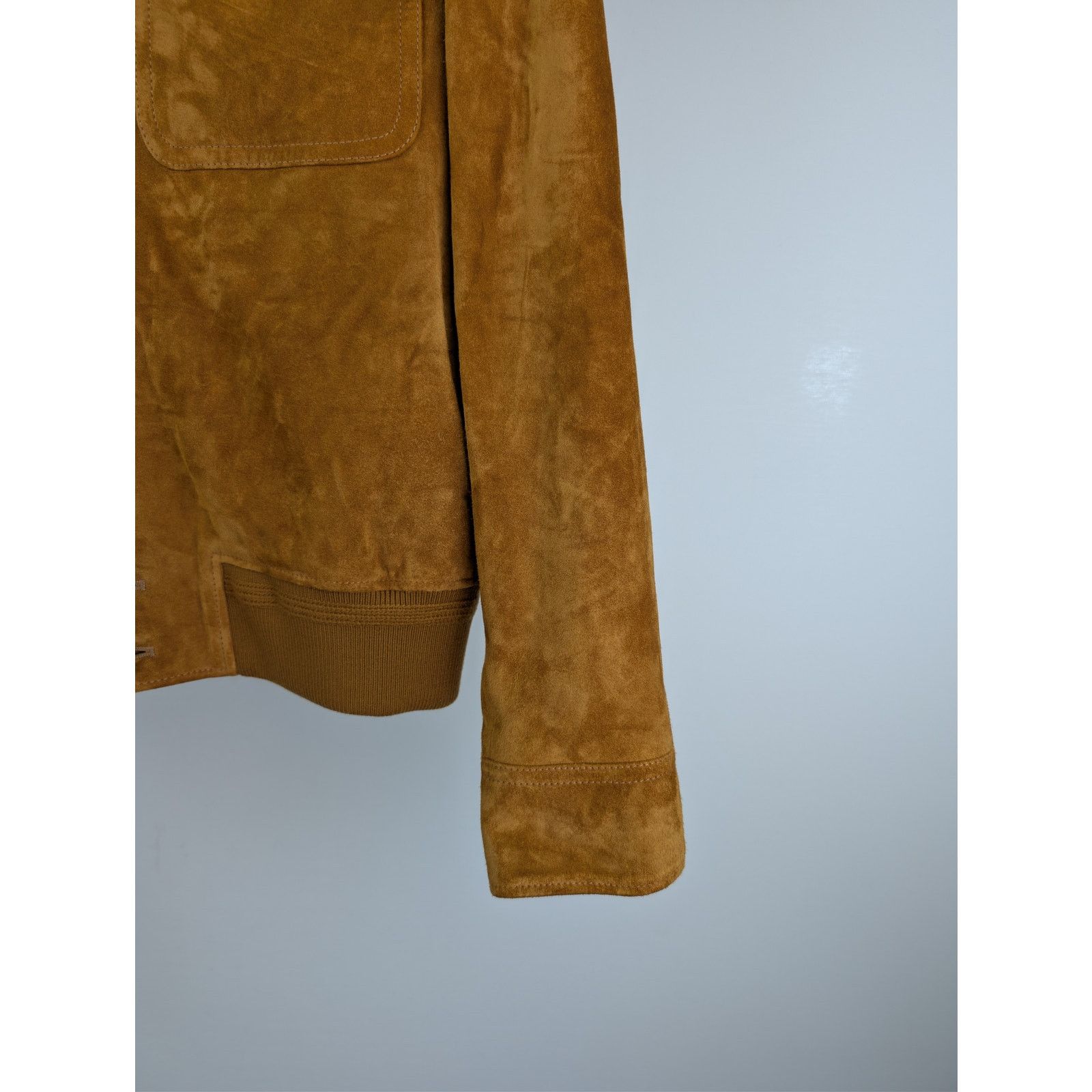 Loro Piana o1rshd1 Suede Jacket Suede Button Jacket in Cognac Size US M / EU 48-50 / 2 - 5 Thumbnail