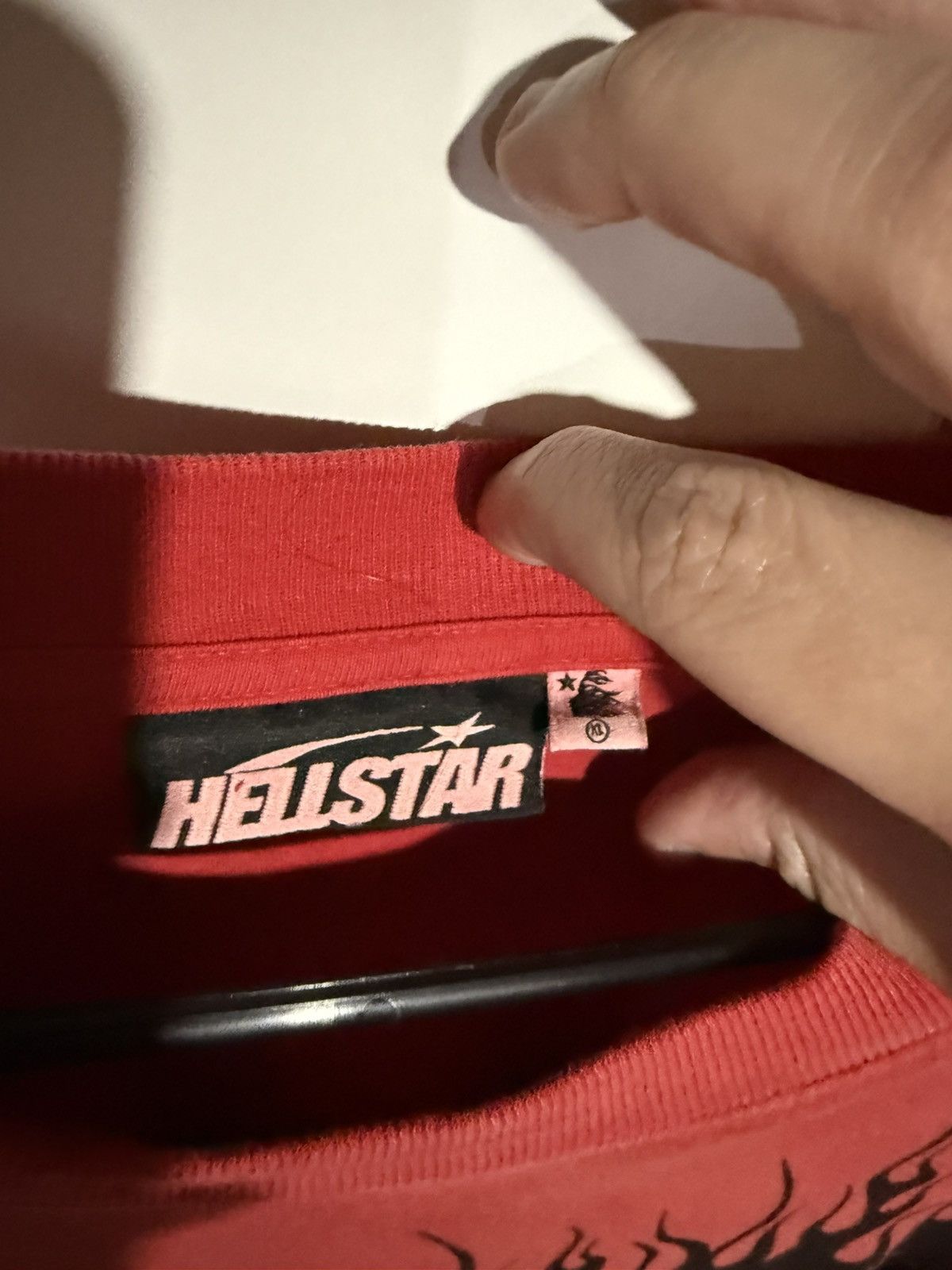 HELLSTAR Red Hellstar Records Glitter Shirt Size XL Size US XL / EU 56 / 4 - 4 Thumbnail