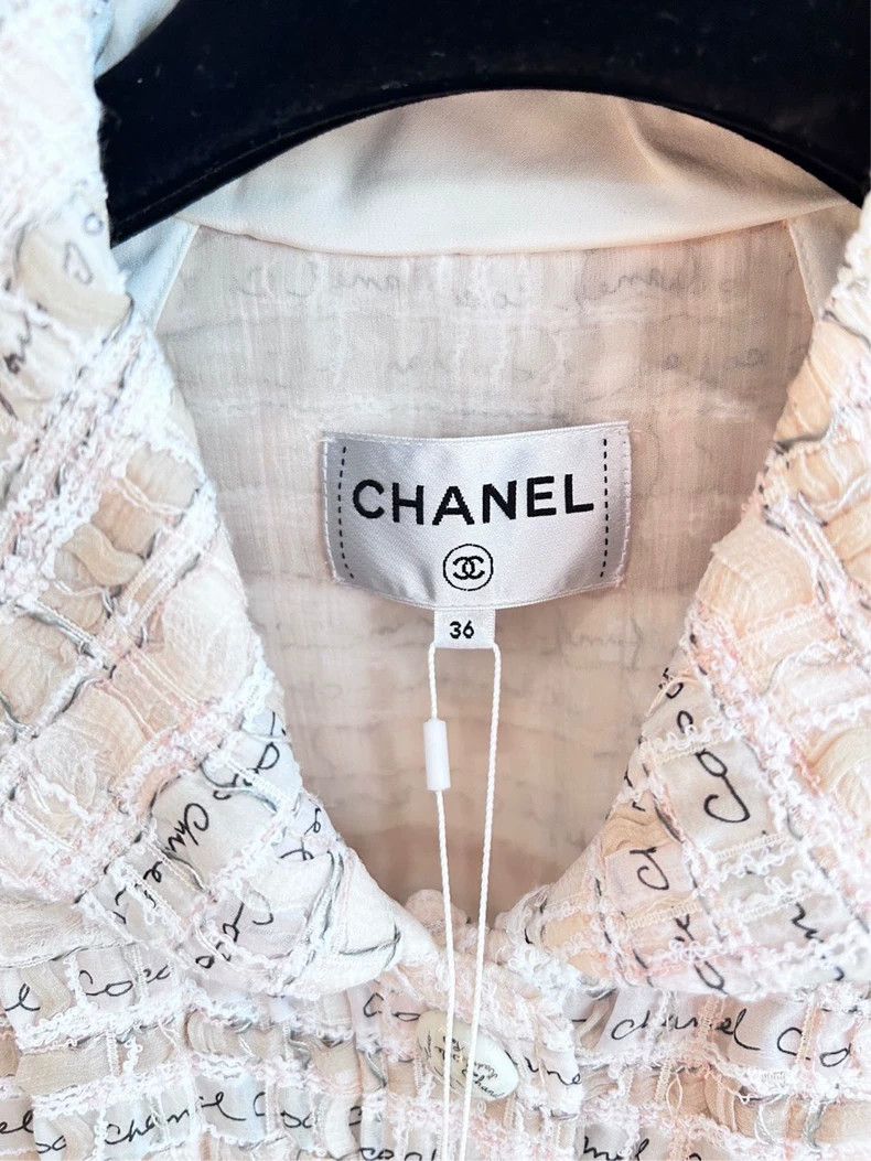 Chanel Chanel 22 Early Spring Light Pink Woven Vest Size XS / US 0-2 / IT 36-38 - 3 Thumbnail