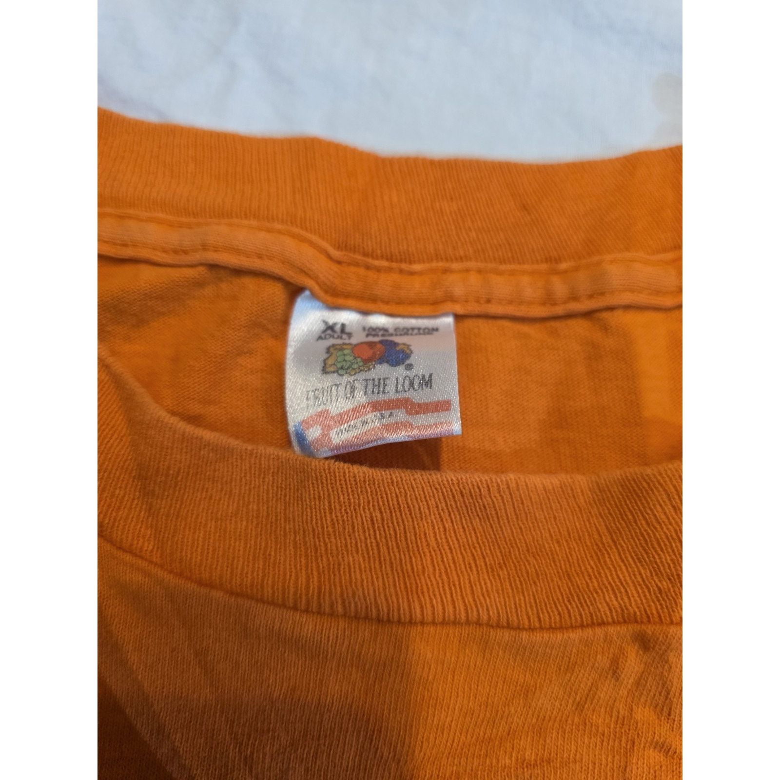 Fruit Of The Loom Wheaties Vintage Single Stitch Orange Fruit Of The Loom Size US XL / EU 56 / 4 - 6 Thumbnail