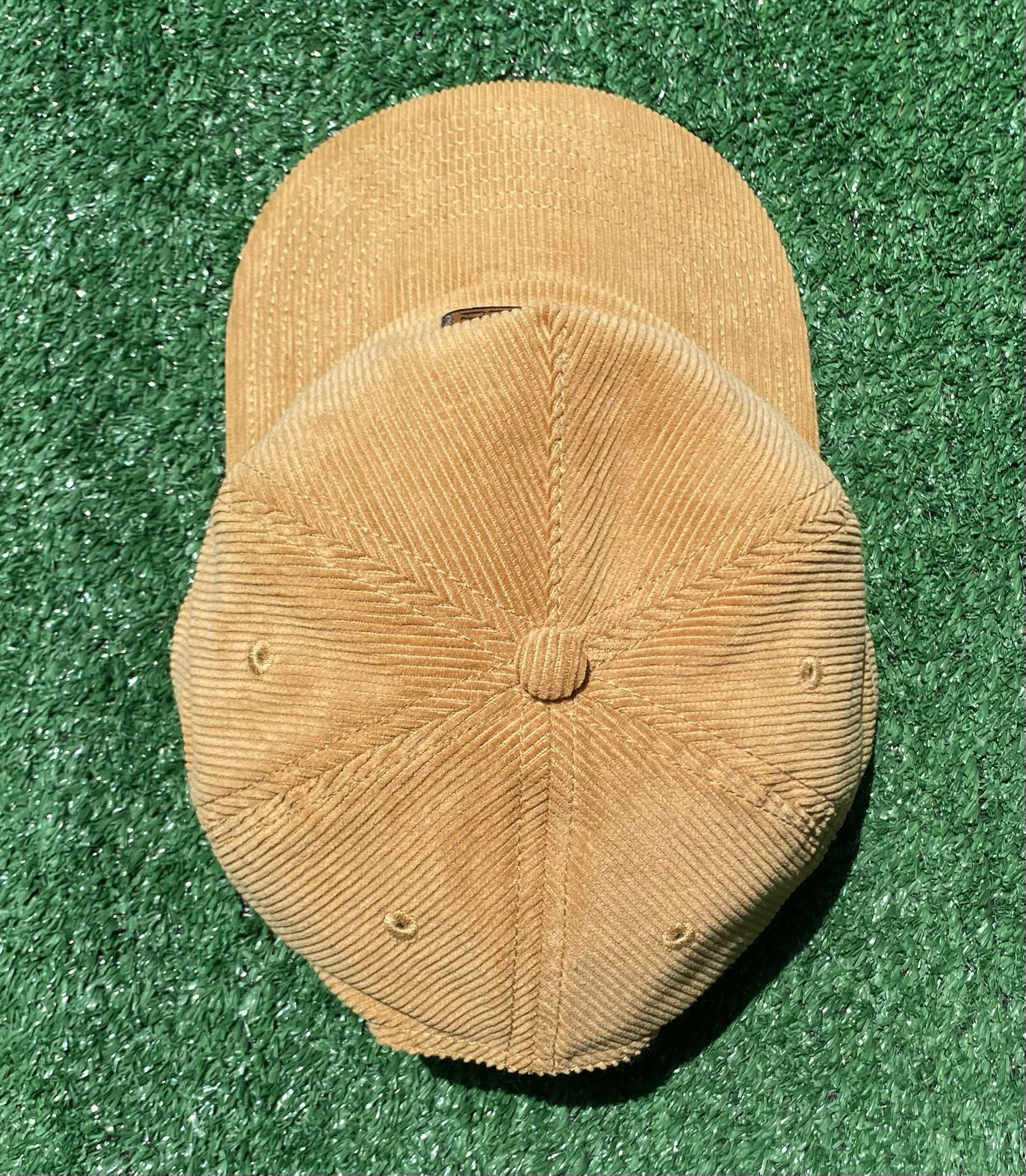 Other Poncho Corduroy Deer Nature Patch Tan Strapback Hat Size ONE SIZE - 5 Thumbnail