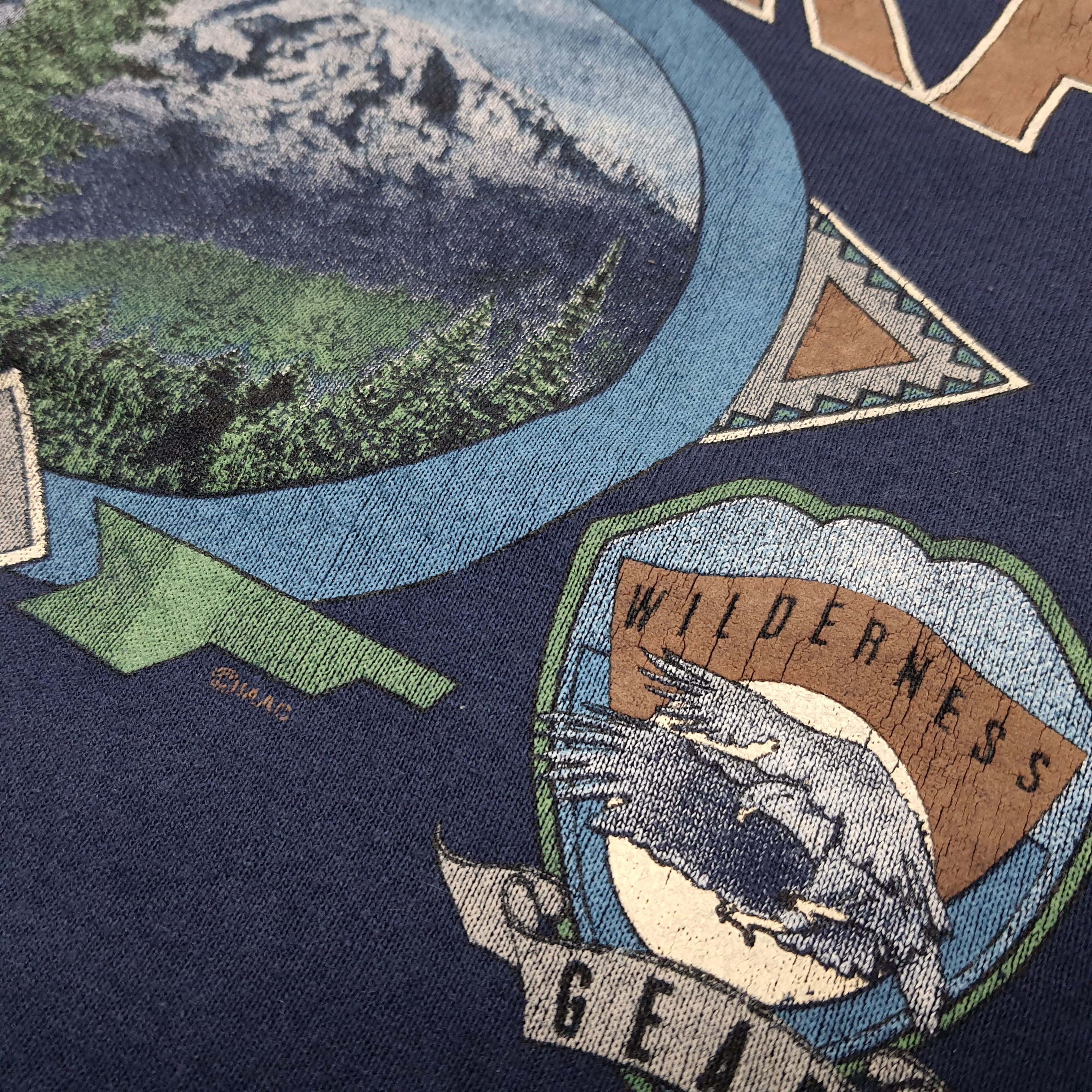 Vintage Vintage Alaska Nature States Graphic Sweatshirt C291N2 Size US L / EU 52-54 / 3 - 3 Thumbnail
