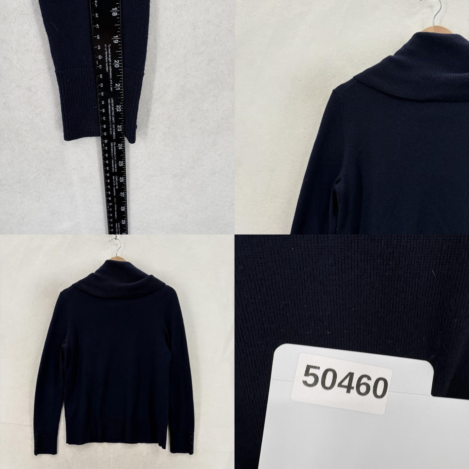 Talbots Talbots Sweater Womens Small Blue 100% Merino Wool Cowl Neck Knit Pullover Cozy Size S / US 4 / IT 40 - 8 Thumbnail
