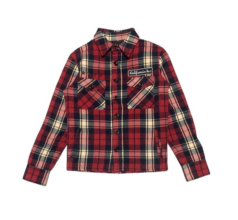 If Six Was Nine Vintage Red&Cat Plaid Flannel Shirt Jacket Size US S / EU 44-46 / 1 - 1 Thumbnail