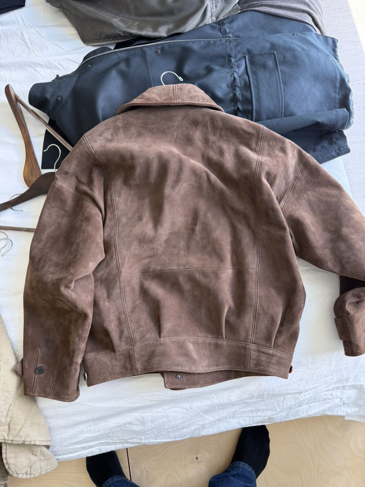 Auralee Auralee Silky Grain Suede Blouson Bomber Jacket $3366 Size US S / EU 44-46 / 1 - 6 Thumbnail